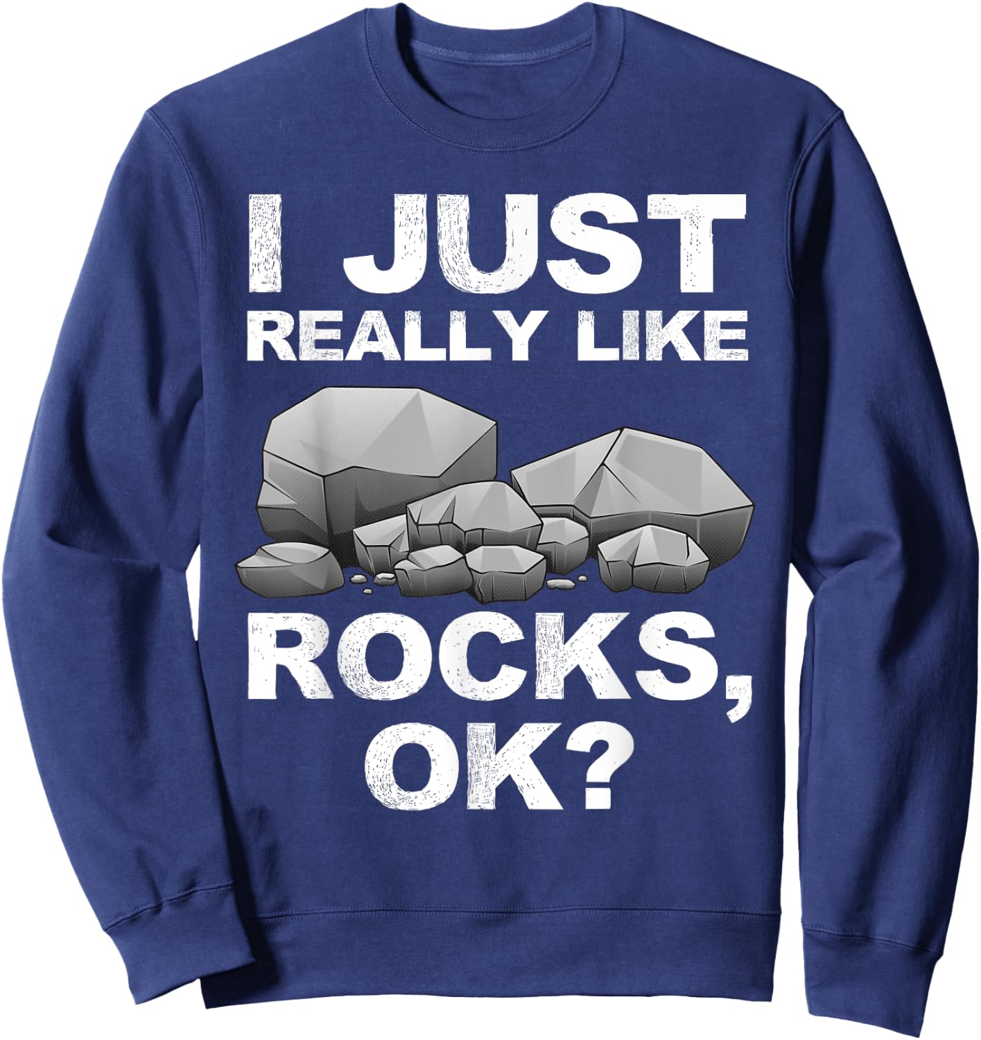 Cool Geology Design Women Geologist Rock Collector Sweatshirt - Sweatshirt | Navy