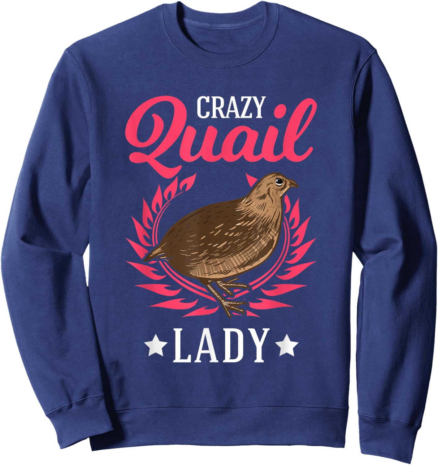Quail Owner Clothes Crazy Quail Lady Women's Black Japanese Quail Sweatshirt - Sweatshirt | Navy