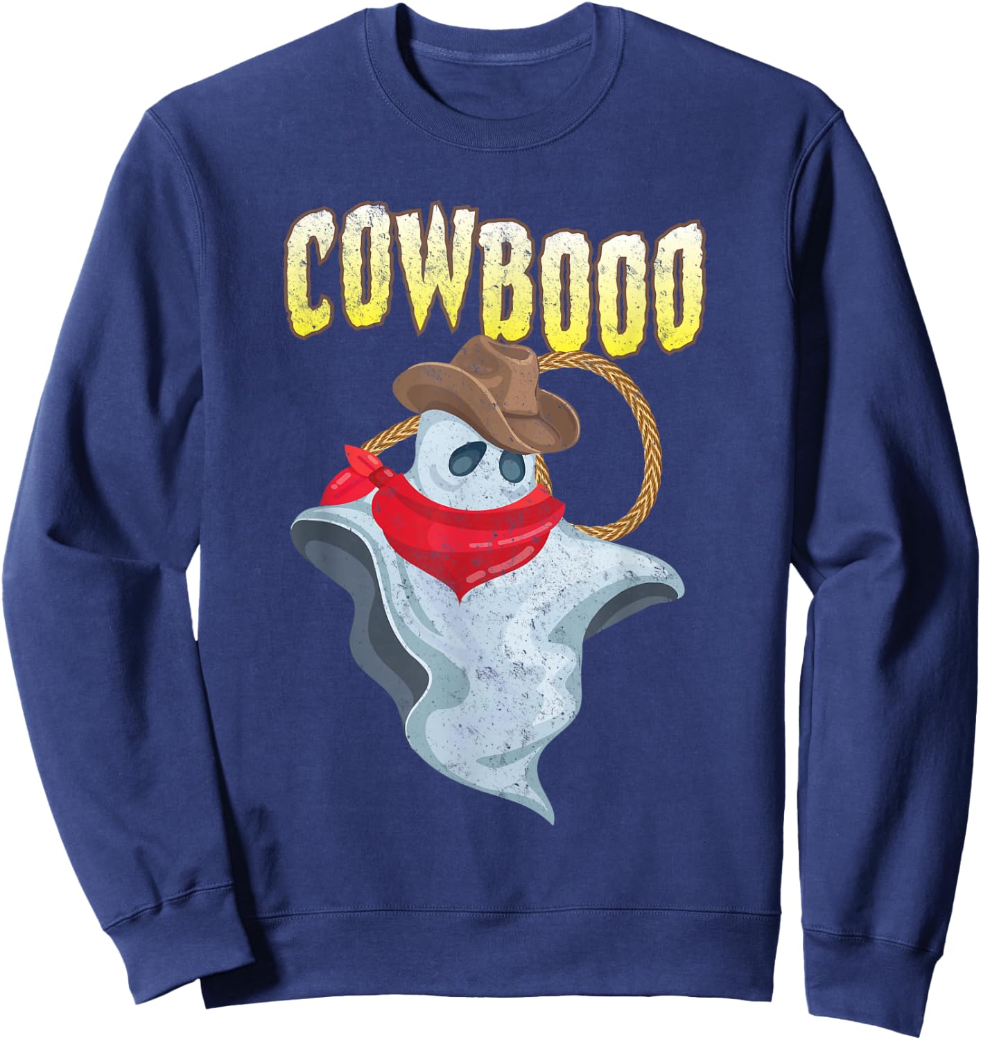 Funny Western Cowboy Halloween Costume Men Women Kids Sweatshirt - Sweatshirt | Navy