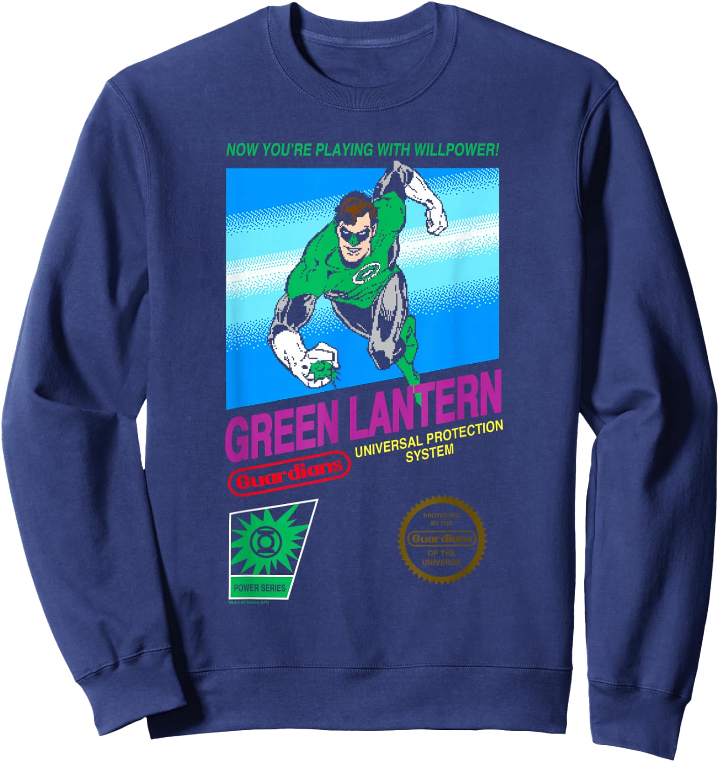 Green Lantern Box Art Sweatshirt - Sweatshirt | Navy