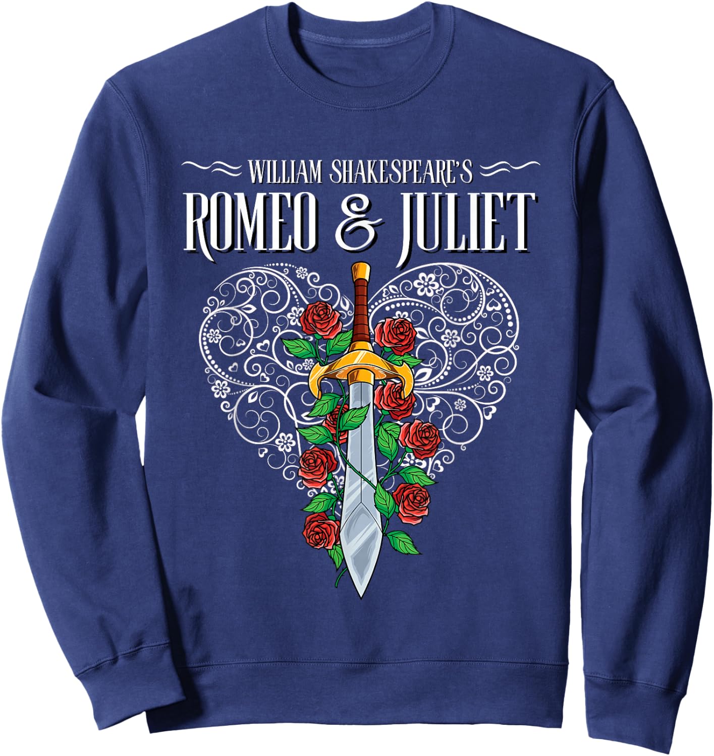 Romeo and Juliet, William Shakespeare, Literature Theatre Sweatshirt - Sweatshirt | Navy