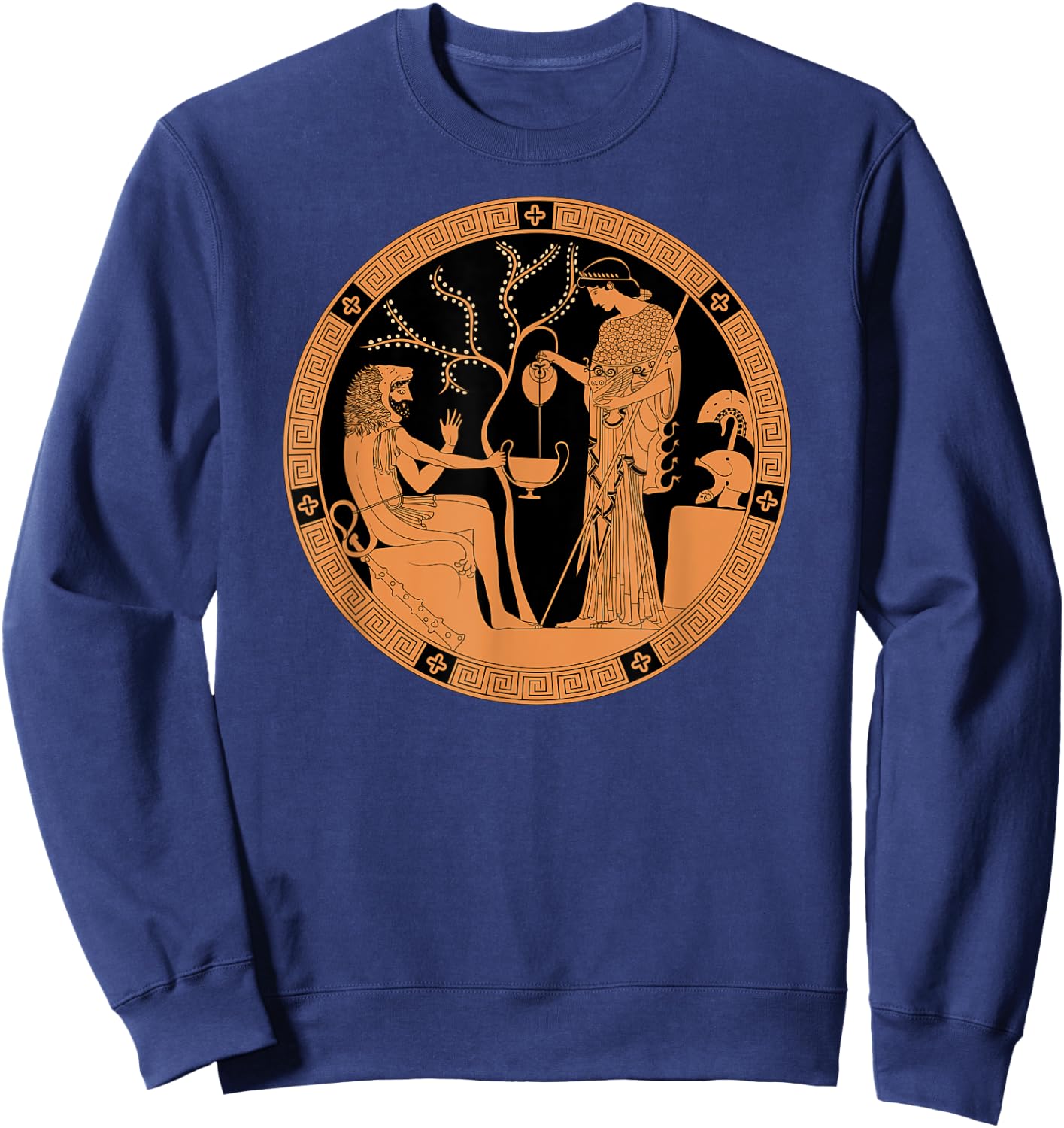 Athena and Heracles Sweatshirt - Sweatshirt | Navy