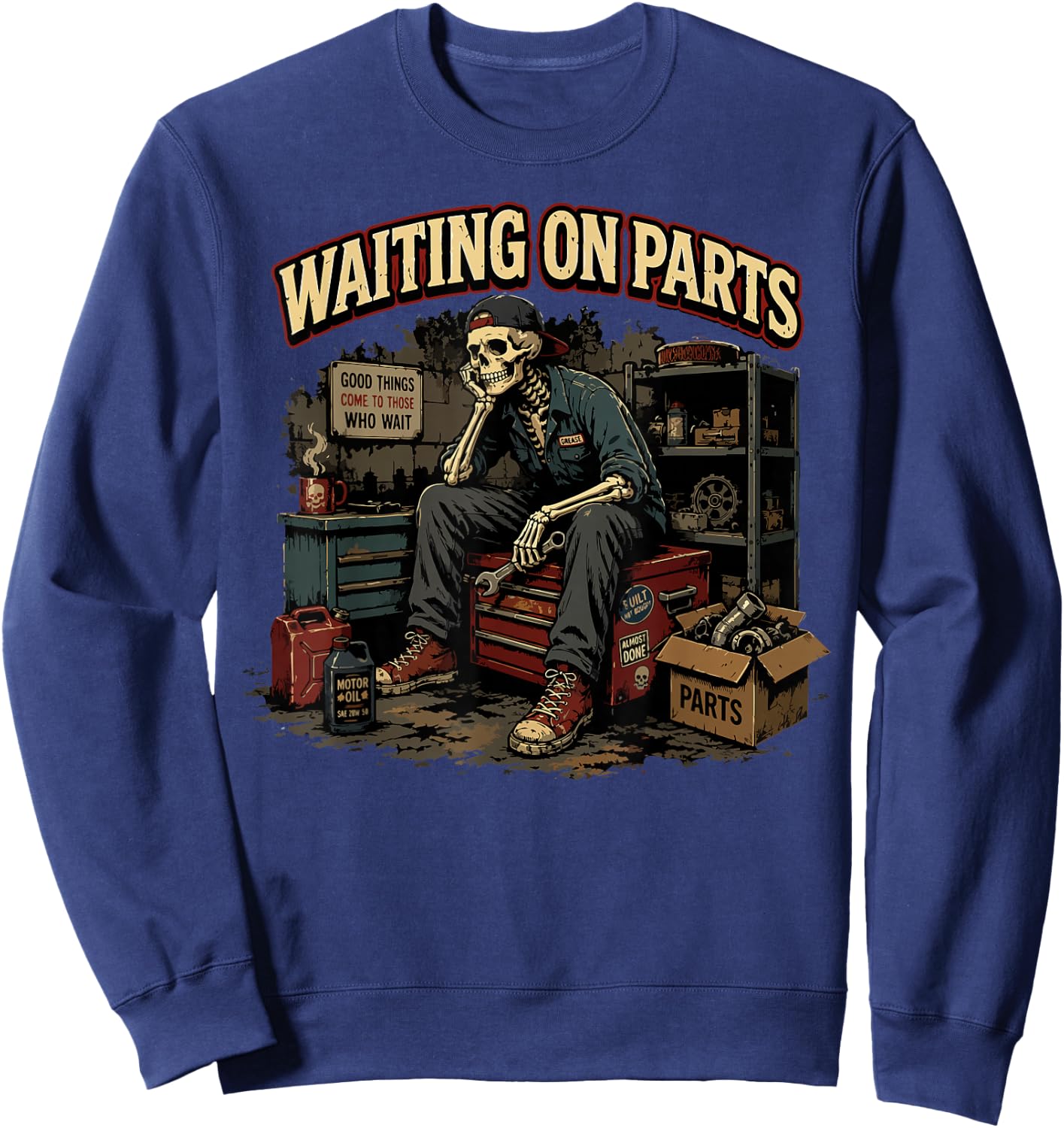 Car Technician Men Auto Repair Mechanic Sweatshirt - Sweatshirt | Navy