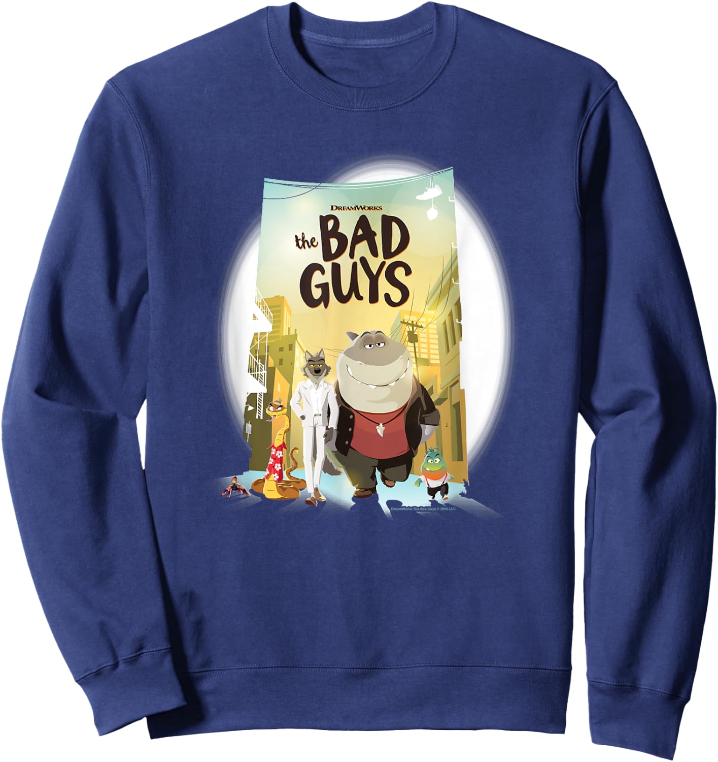 The Bad Guys Group Movie Poster Sweatshirt - Sweatshirt | Navy