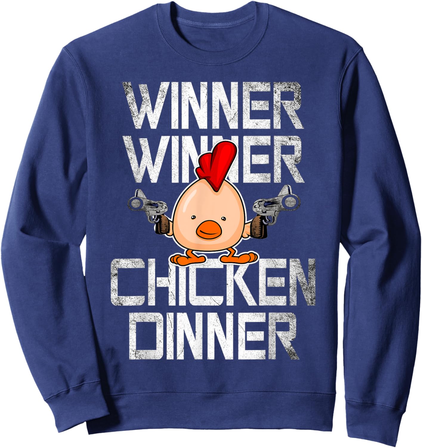Funny Gaming I Winner Chicken Dinner - Celebration Gift Sweatshirt - Sweatshirt | Navy