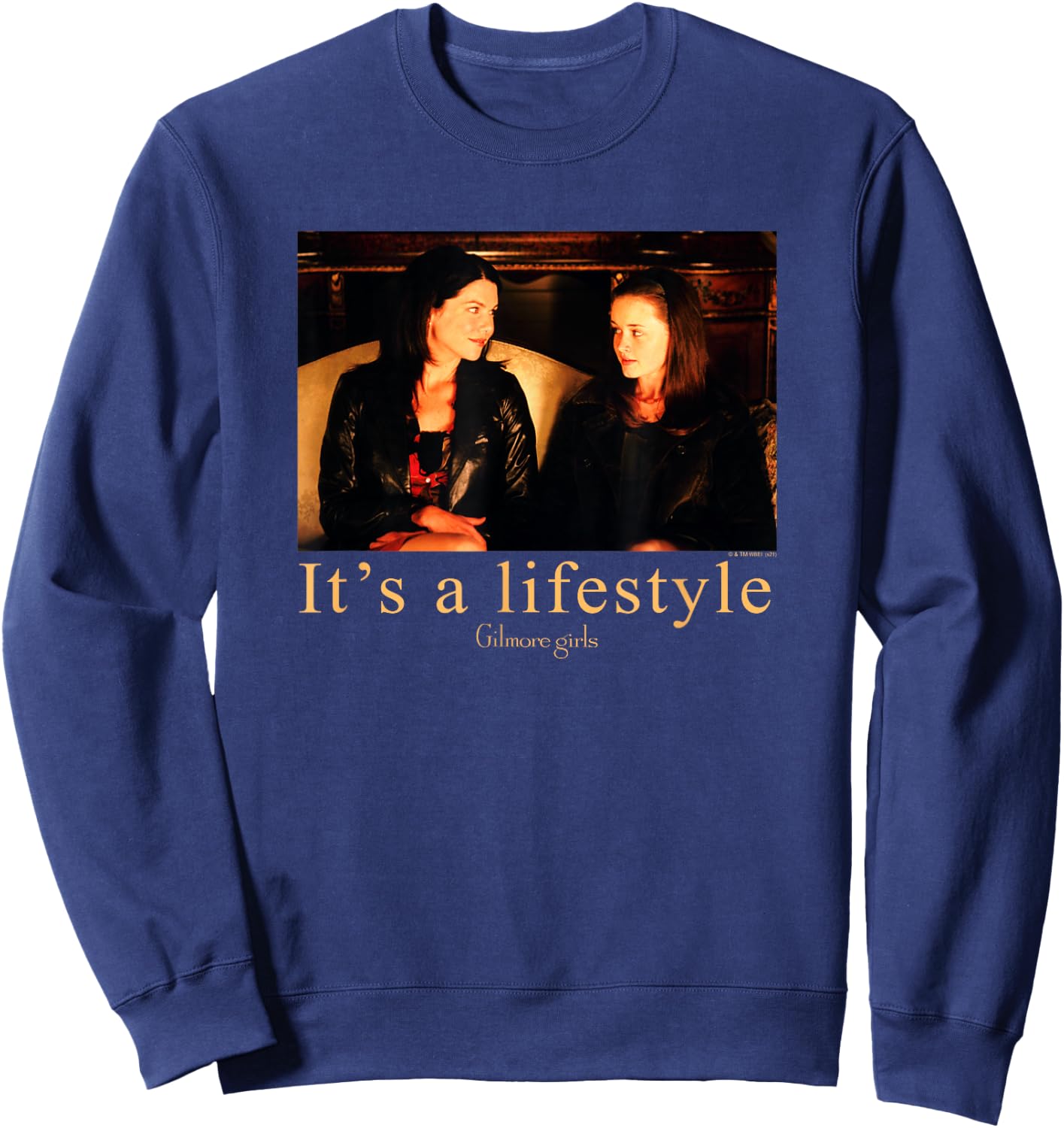 Gilmore Girls It's A Lifestyle Photo with Logo TV Show Sweatshirt - Sweatshirt | Navy