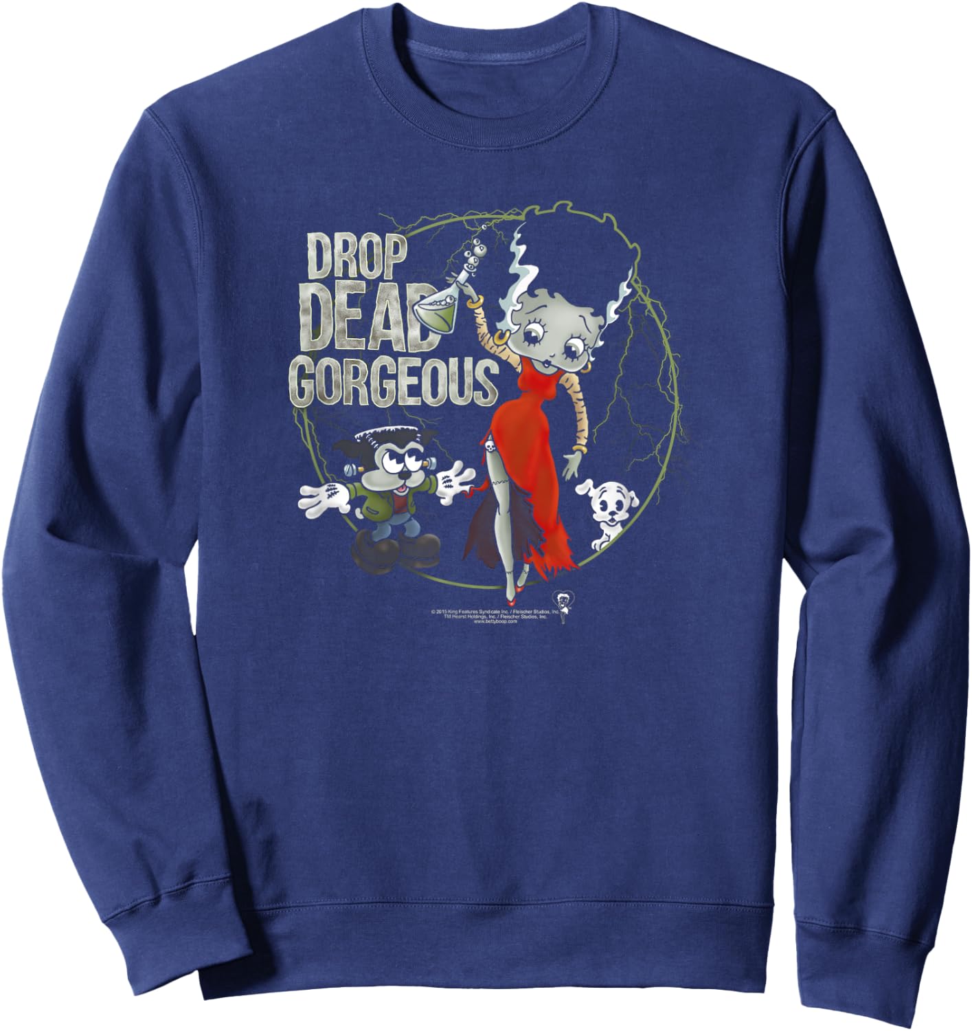 Betty Boop Drop Dead Gorgeous Sweatshirt - Sweatshirt | Navy