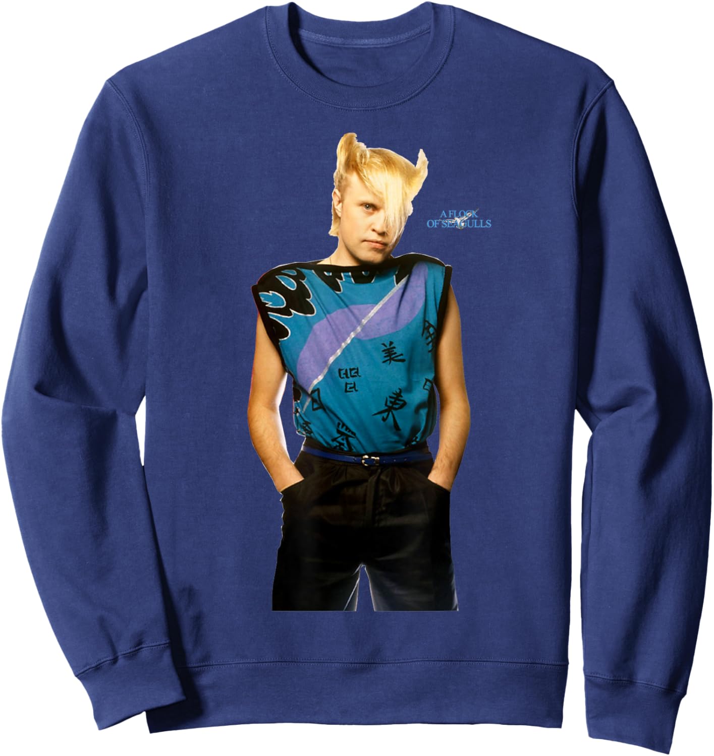 A Flock of Seagulls - Mike Score Sweatshirt - Sweatshirt | Navy