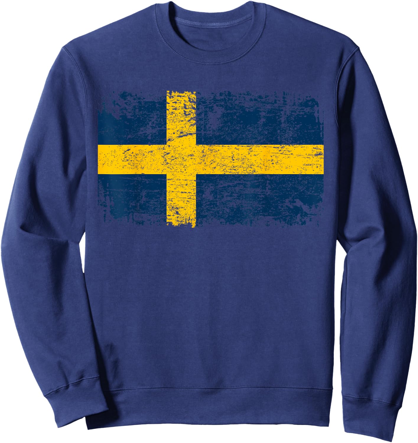 SWEDEN Flag | Men Women Kids | Vintage SWEDEN Sweatshirt - Sweatshirt | Navy