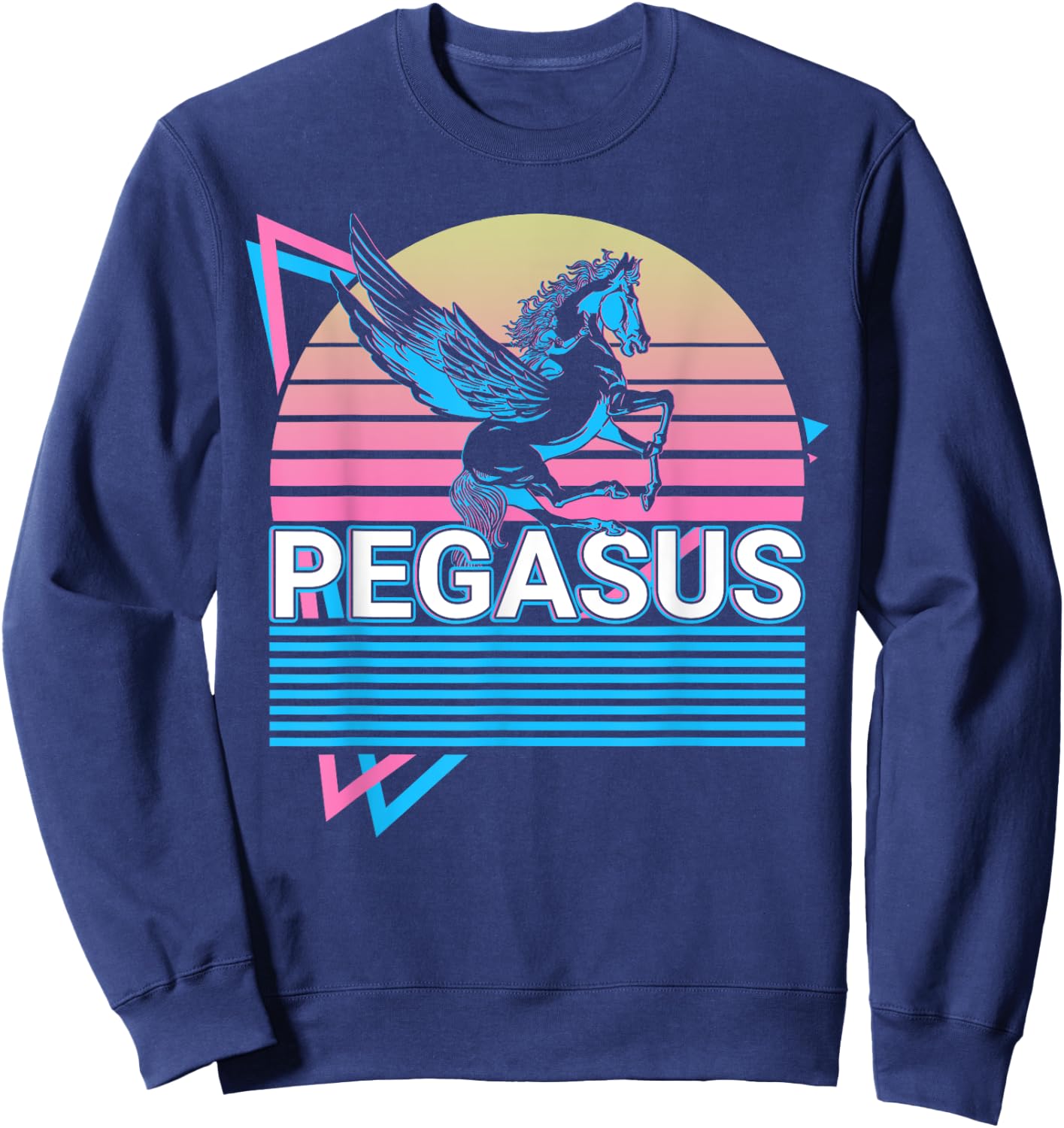 Pegasus Winged Horse Ancient Greek Sweatshirt - Sweatshirt | Navy
