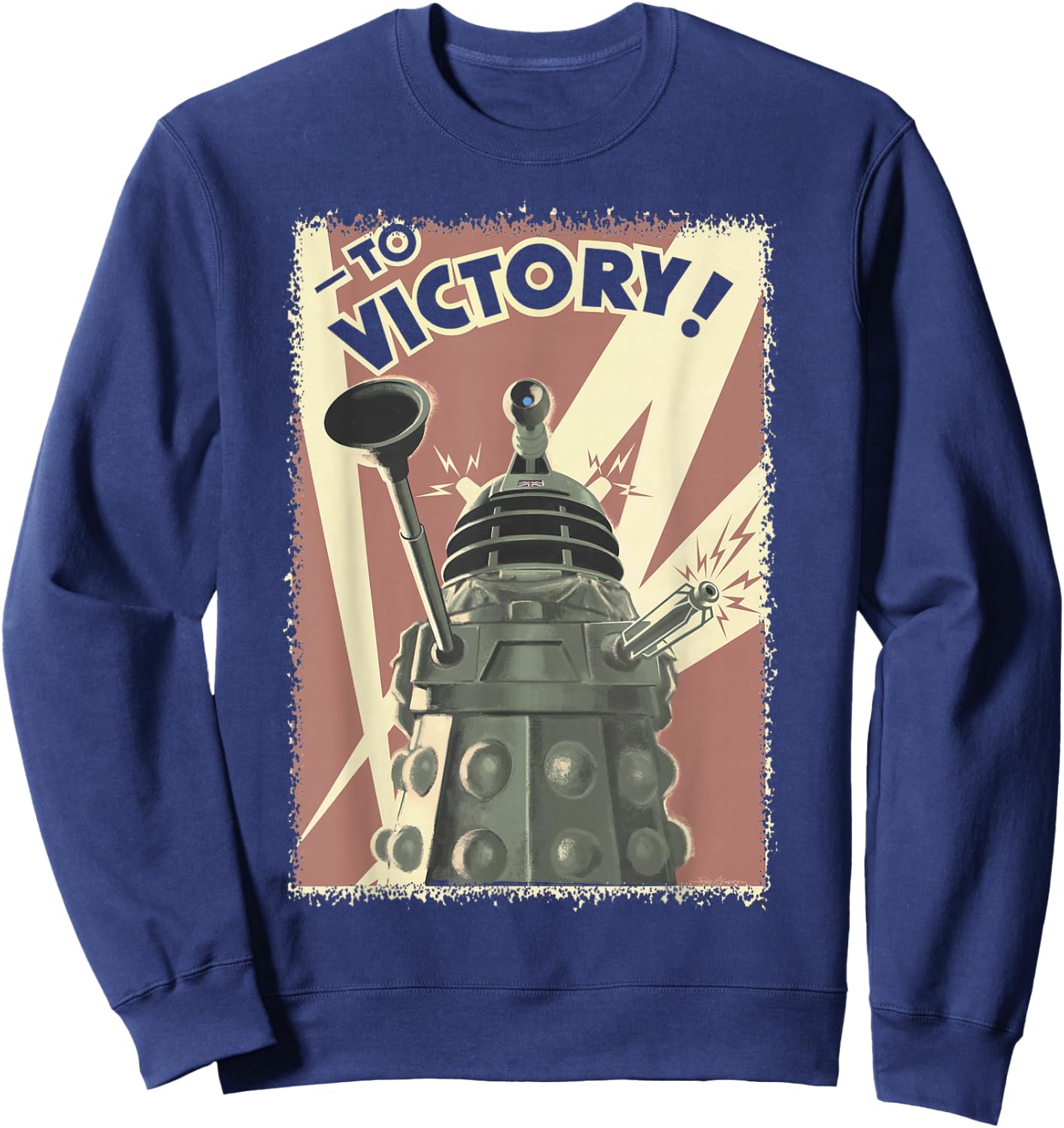 Propoganda Dalek Sci-Fi Fan 60th Anniversary Sweatshirt - Sweatshirt | Navy