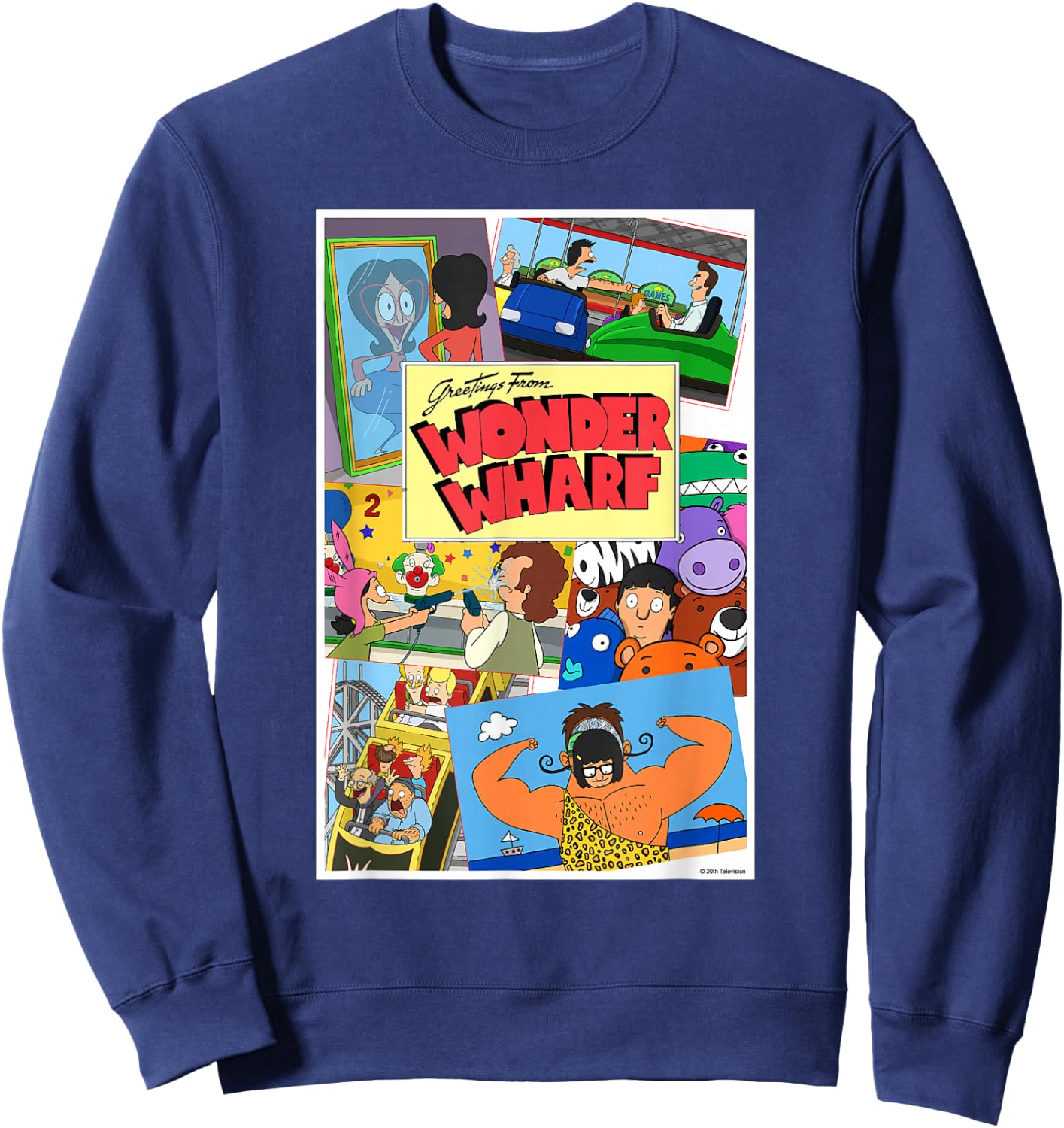 The Bob's Burgers Movie Greetings from Wonder Wharf Sweatshirt - Sweatshirt | Navy