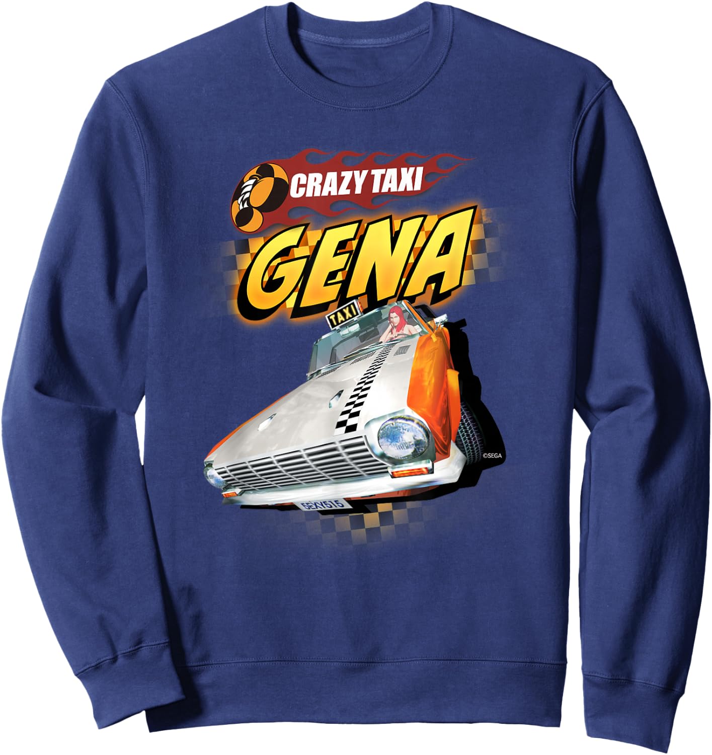 Crazy Taxi Gena Driver Sweatshirt - Sweatshirt | Navy