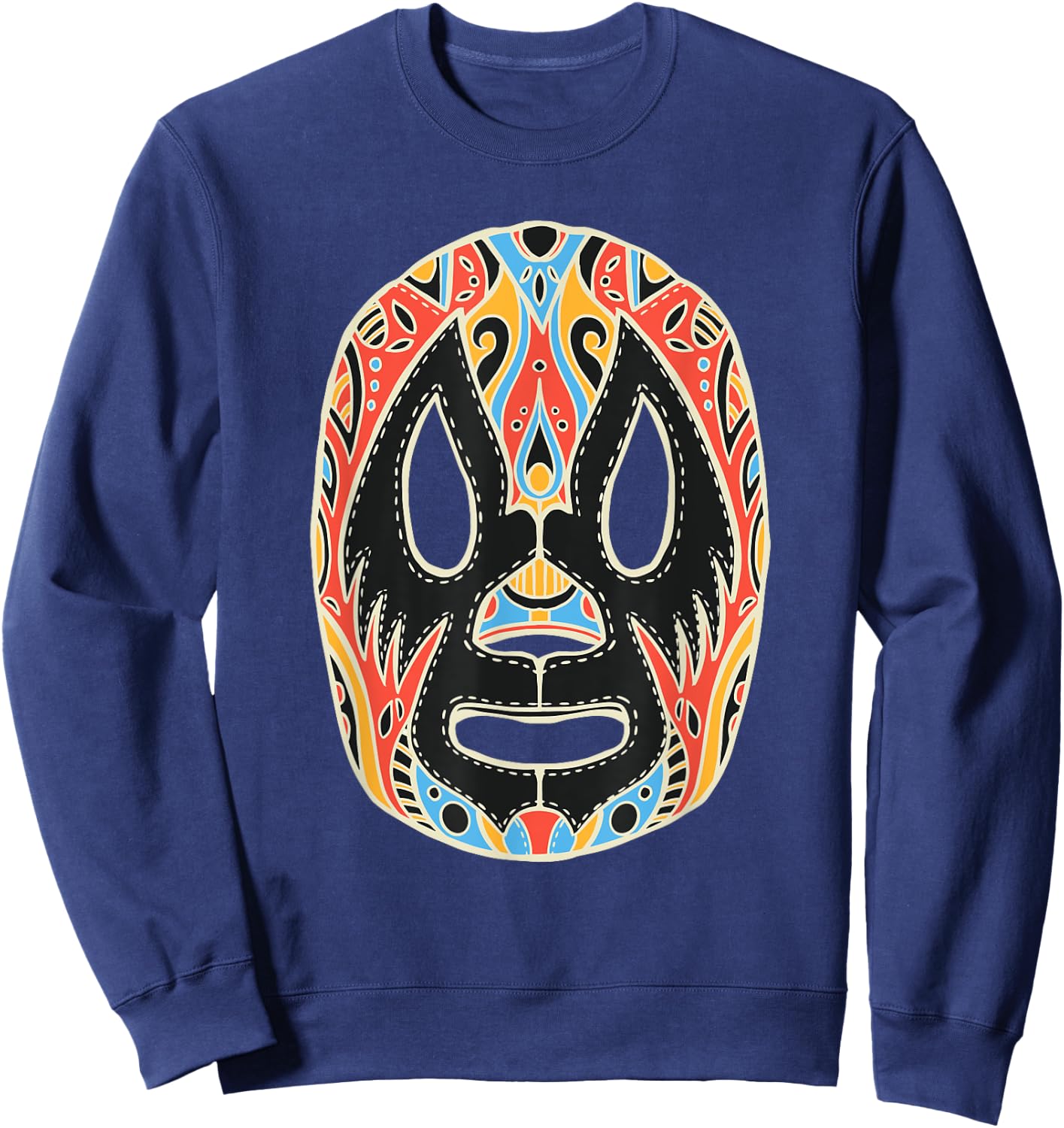 Funny Costume Wrestling Lucha Libre Sweatshirt - Sweatshirt | Navy