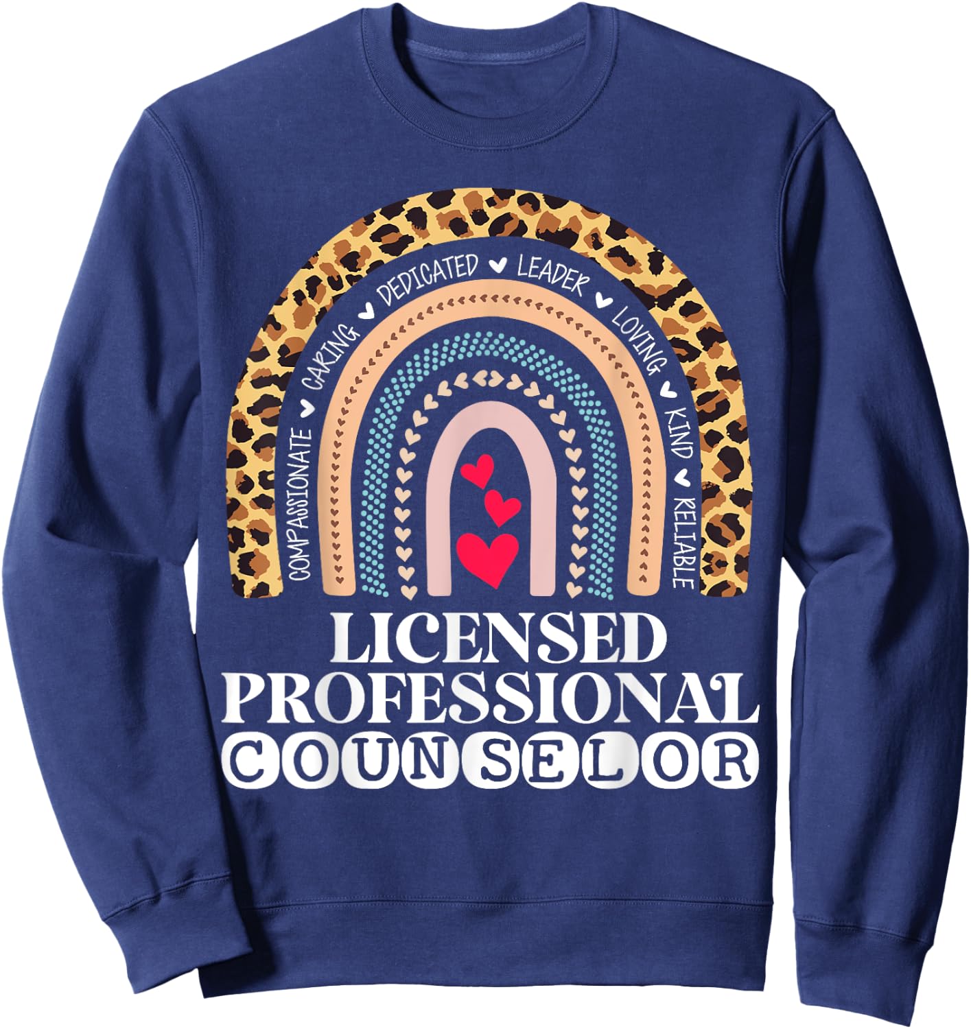 LPC Licensed Professional Counselor School Counseling Office Sweatshirt - Sweatshirt | Navy