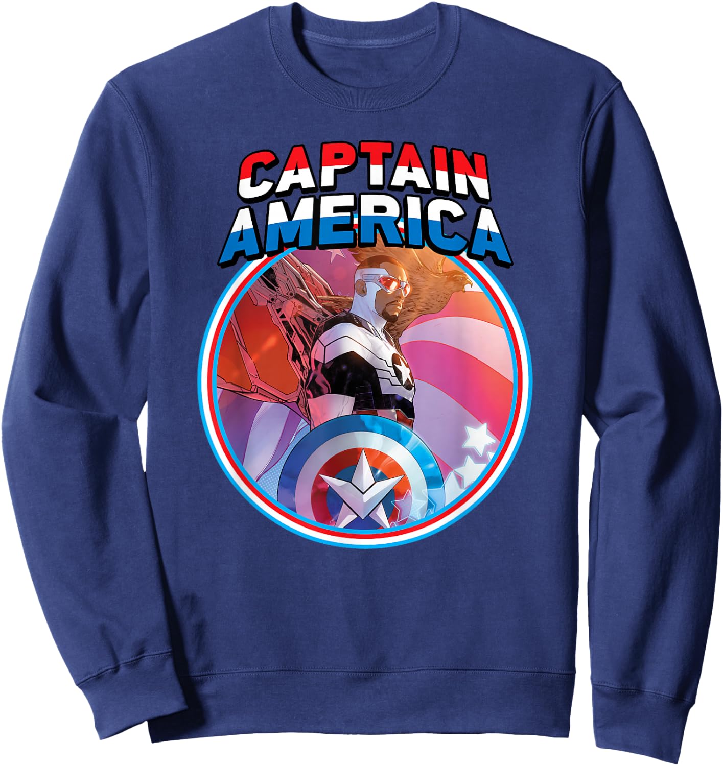 Marvel Captain America Symbol of Truth Sam Wilson Sweatshirt - Sweatshirt | Navy