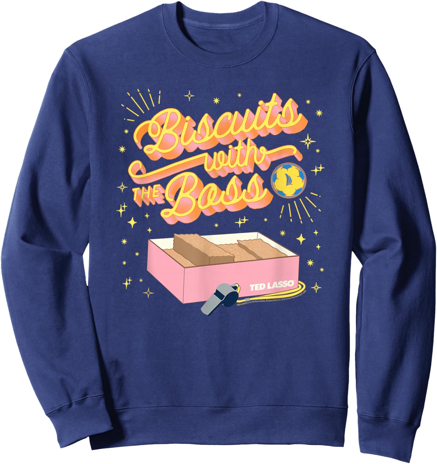Ted Lasso Biscuits with The Boss Small Sweatshirt - Sweatshirt | Navy