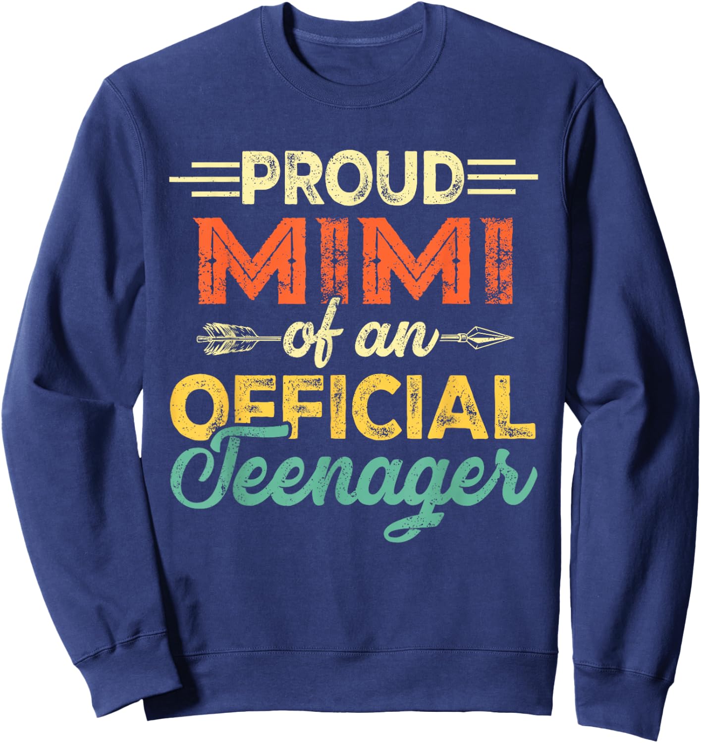 Proud Mimi 13th Birthday Official Teenager 13 Years Old Sweatshirt - Sweatshirt | Navy