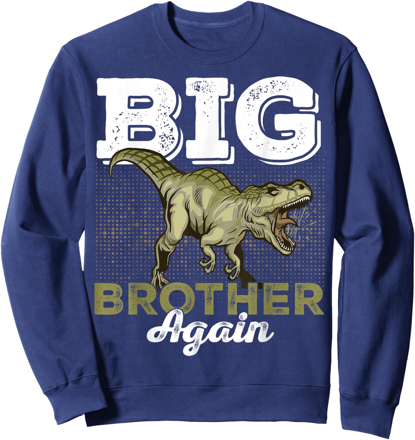 Bigs Brothers Again Dinosaurs for Boy Sweatshirt - Sweatshirt | Navy