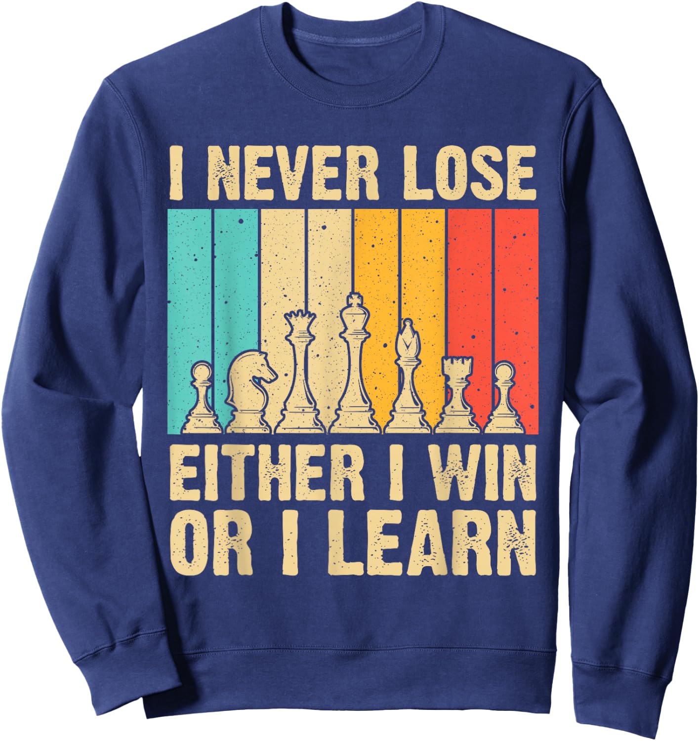 Cool Chess Lover Art Women Kid Novelty Chess Player Sweatshirt - Sweatshirt | Navy