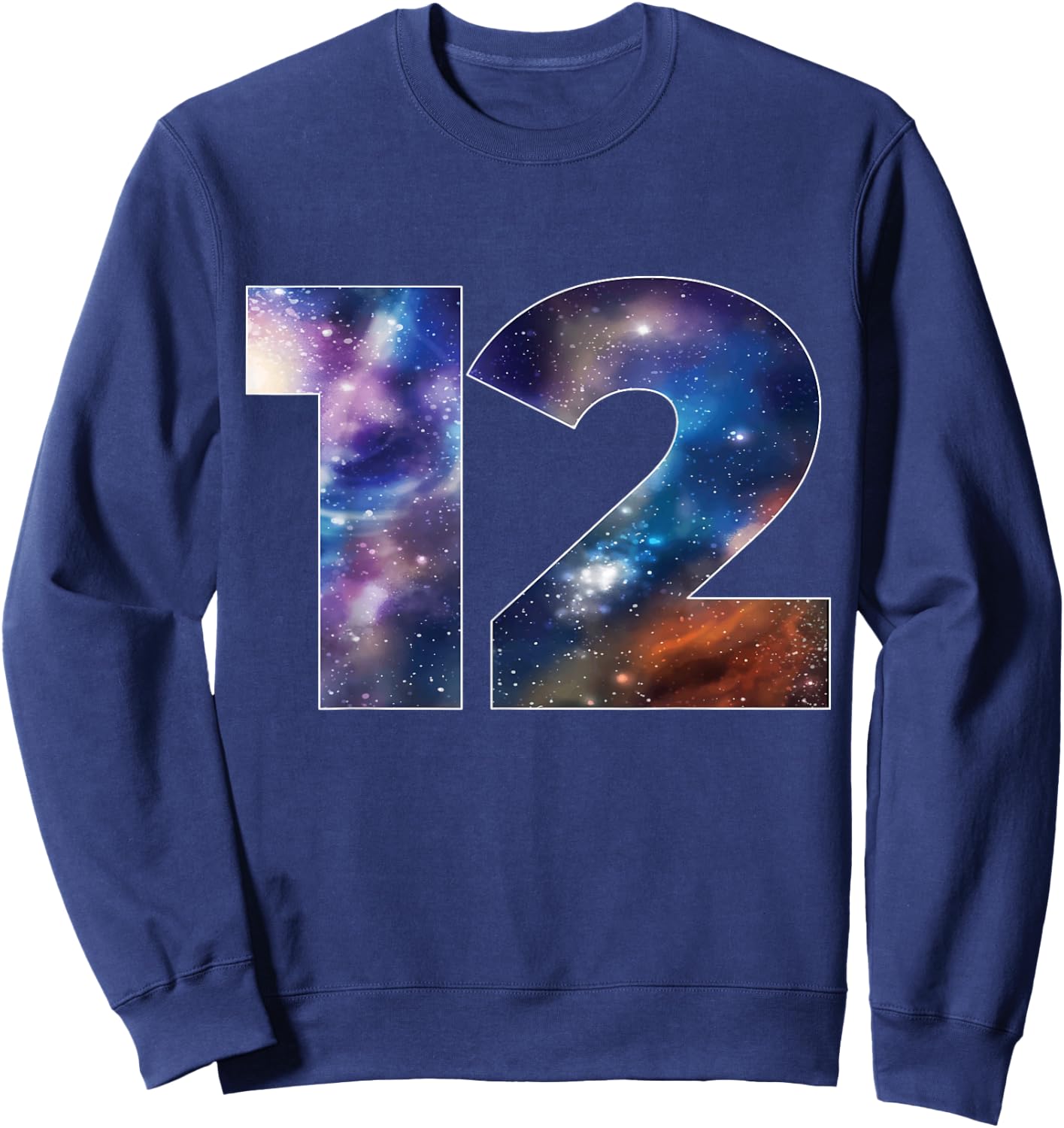 Galaxy 12 Year Old 12th Birthday Space Themed Astronaut Boy Sweatshirt - Sweatshirt | Navy