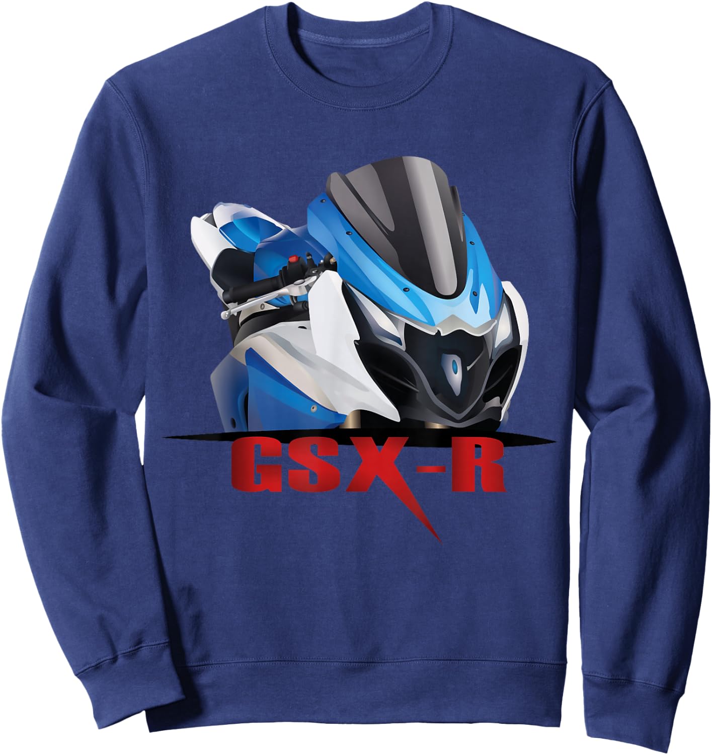 GSXR sportbike motorcycle gixxer Sweatshirt - Sweatshirt | Navy