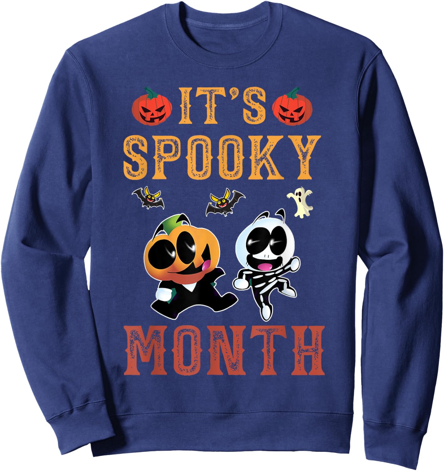 It's Spooky Month Retro for Boy kids Sweatshirt - Sweatshirt | Navy