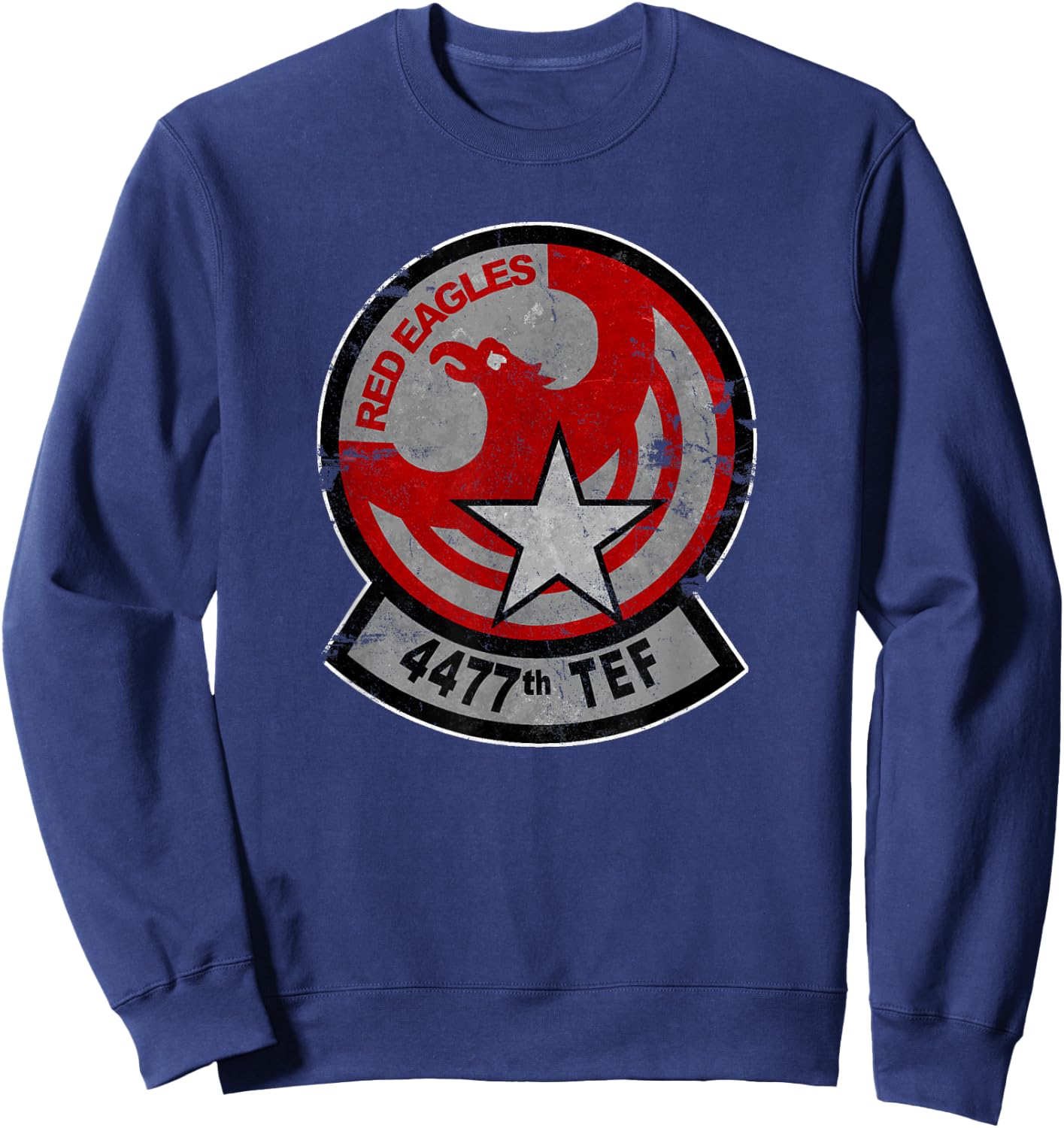 Red Eagles 4477th TEF America's MiG Squadron Vintage Sweatshirt - Sweatshirt | Navy