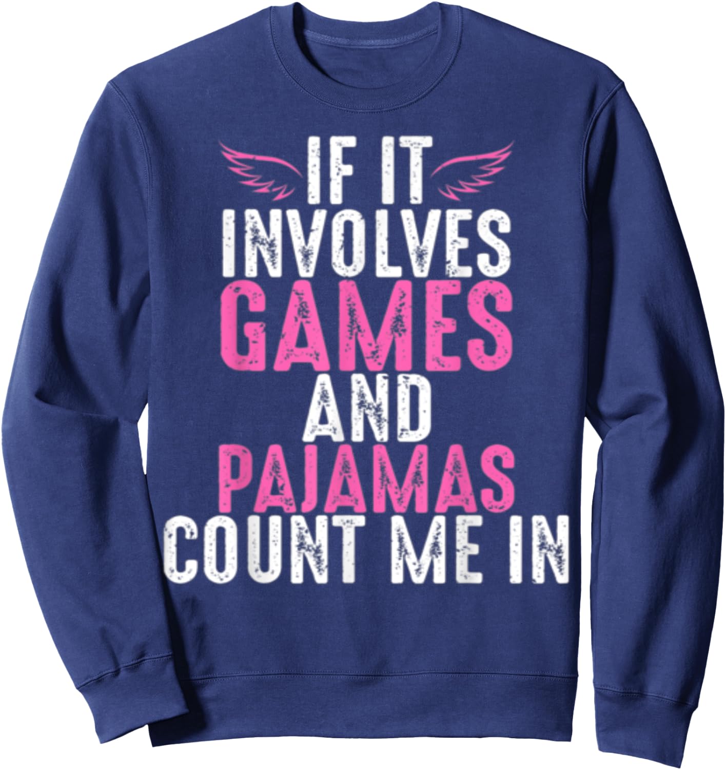 Funny Board Games And Pajamas Sweatshirt - Sweatshirt | Navy