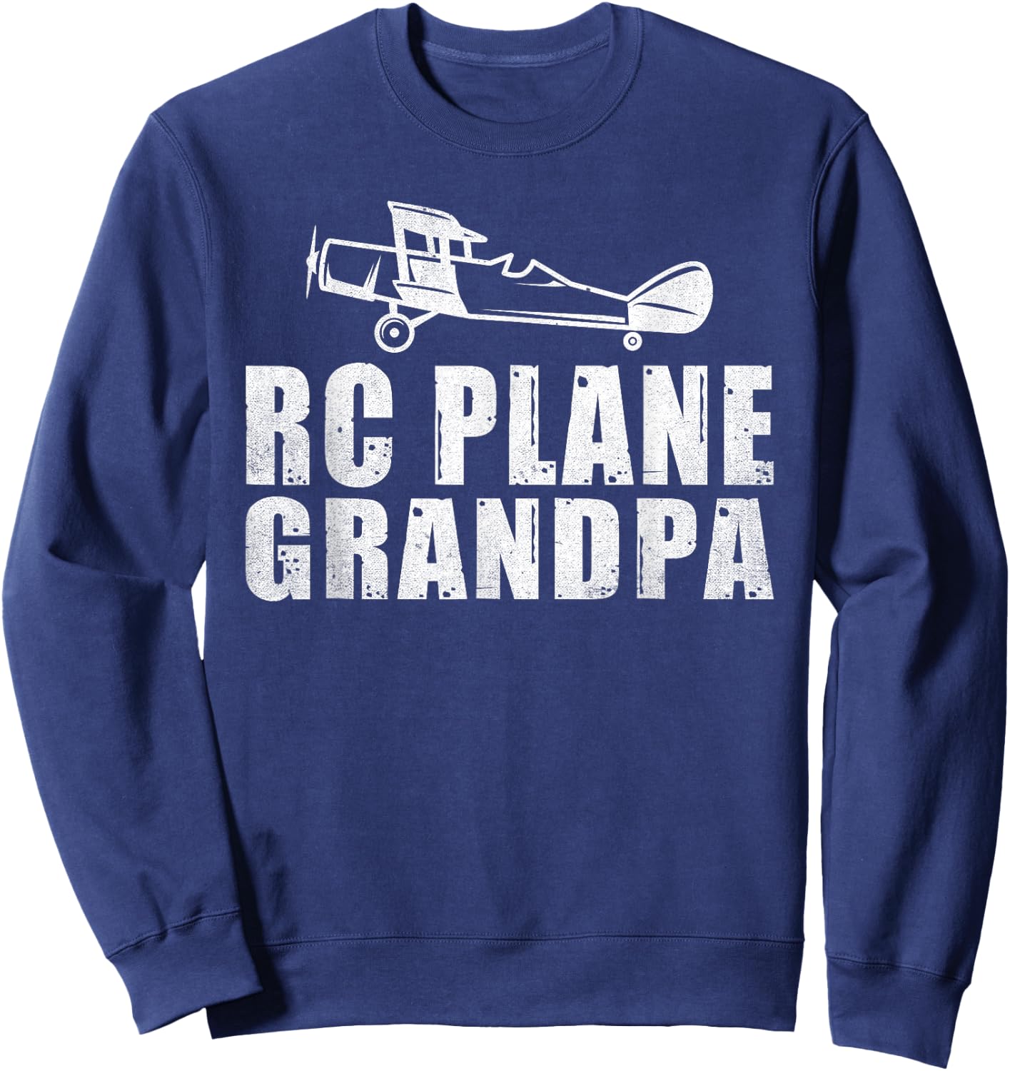 RC Plane Flying RC Plane Grandpa Sweatshirt - Sweatshirt | Navy