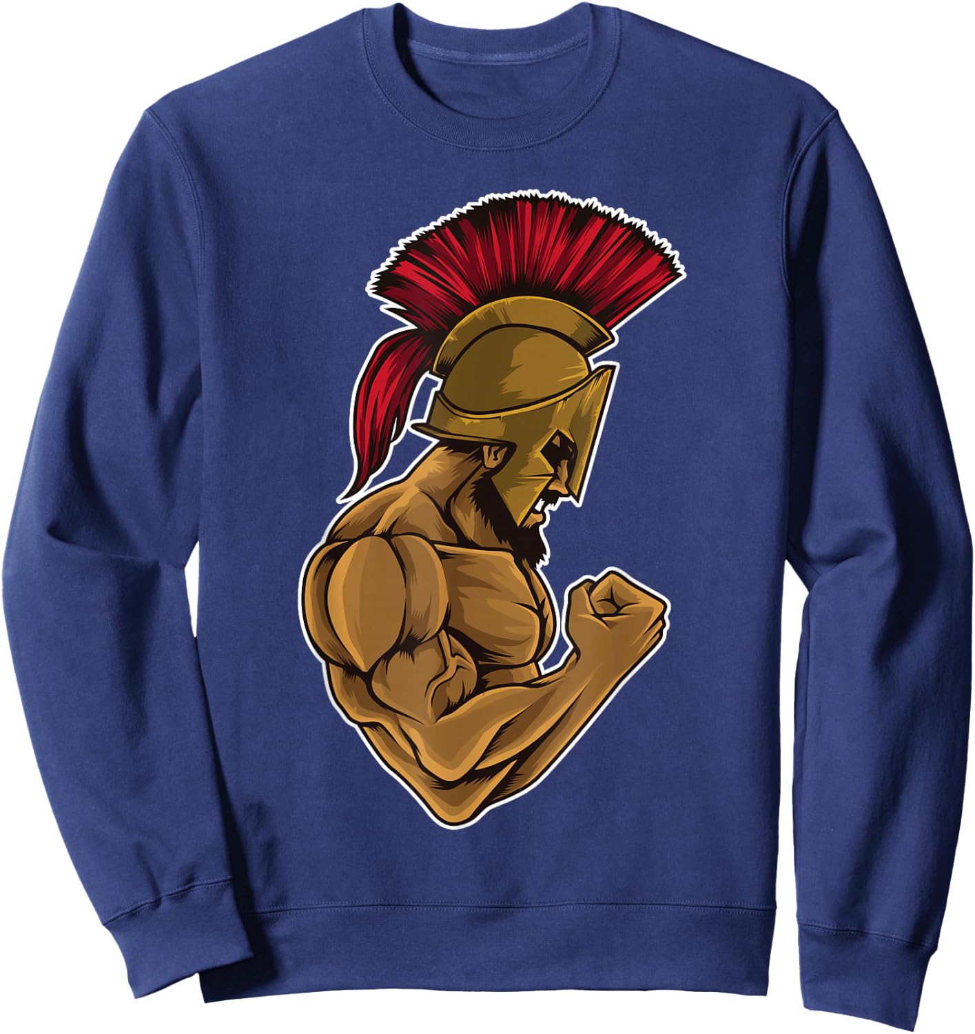 Spartan At The Gym - Muscle Fitness Training Sweatshirt - Sweatshirt | Navy