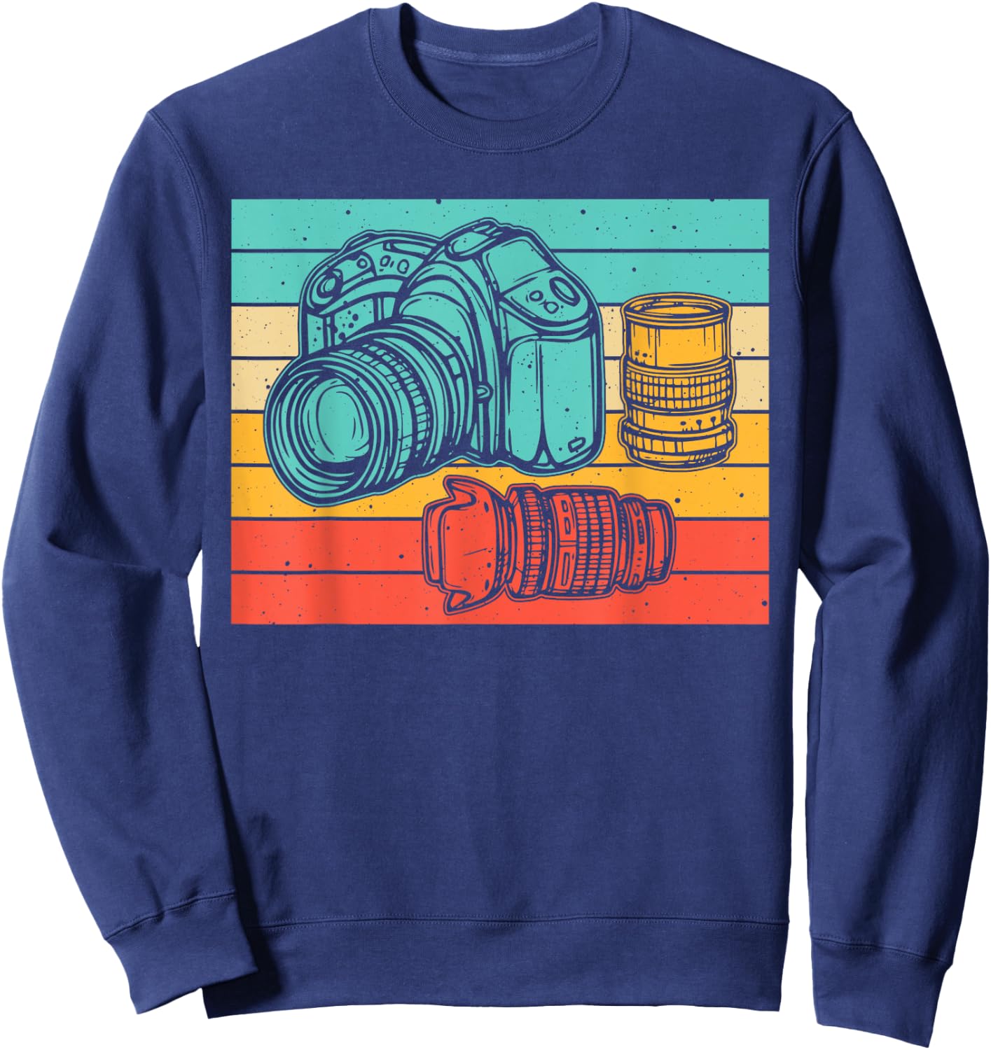 Vintage Camera Art Photographer Photography Lover Men Women Sweatshirt - Sweatshirt | Navy