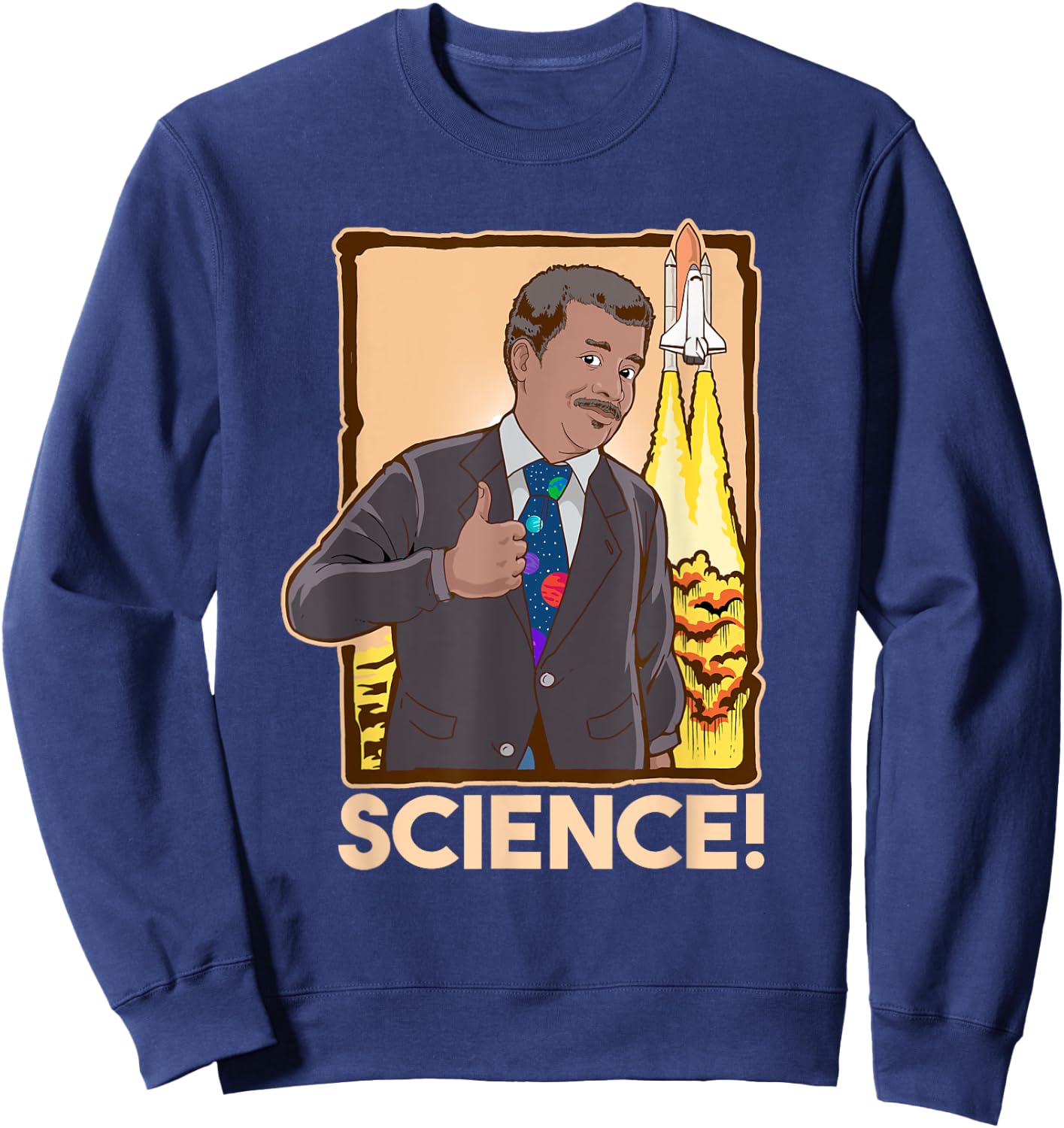 Neil deGrasse Tyson Science Sweatshirt - Sweatshirt | Navy