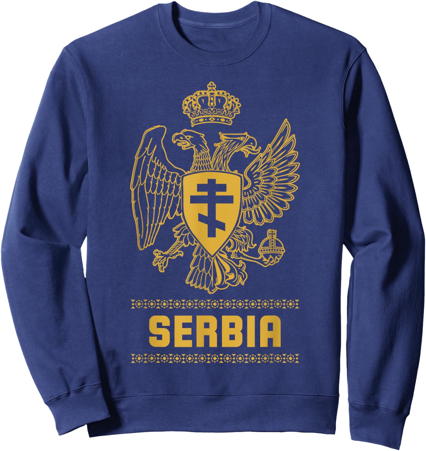 Serbia Serbian Serbian Srbija Eagle Sweatshirt - Sweatshirt | Navy