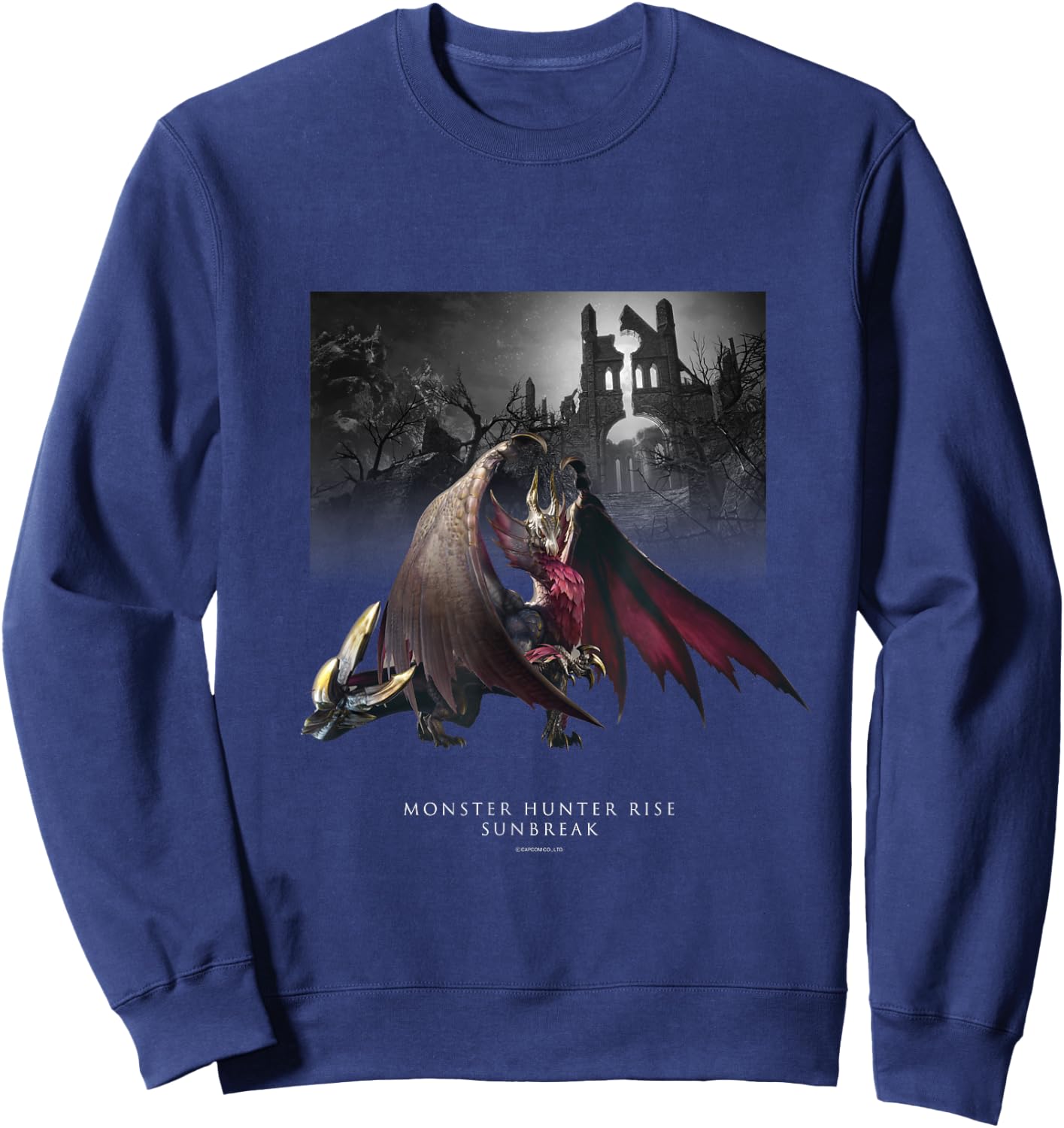 MONSTER HUNTER RISE:SUNBREAK Malzeno Sweatshirt - Sweatshirt | Navy
