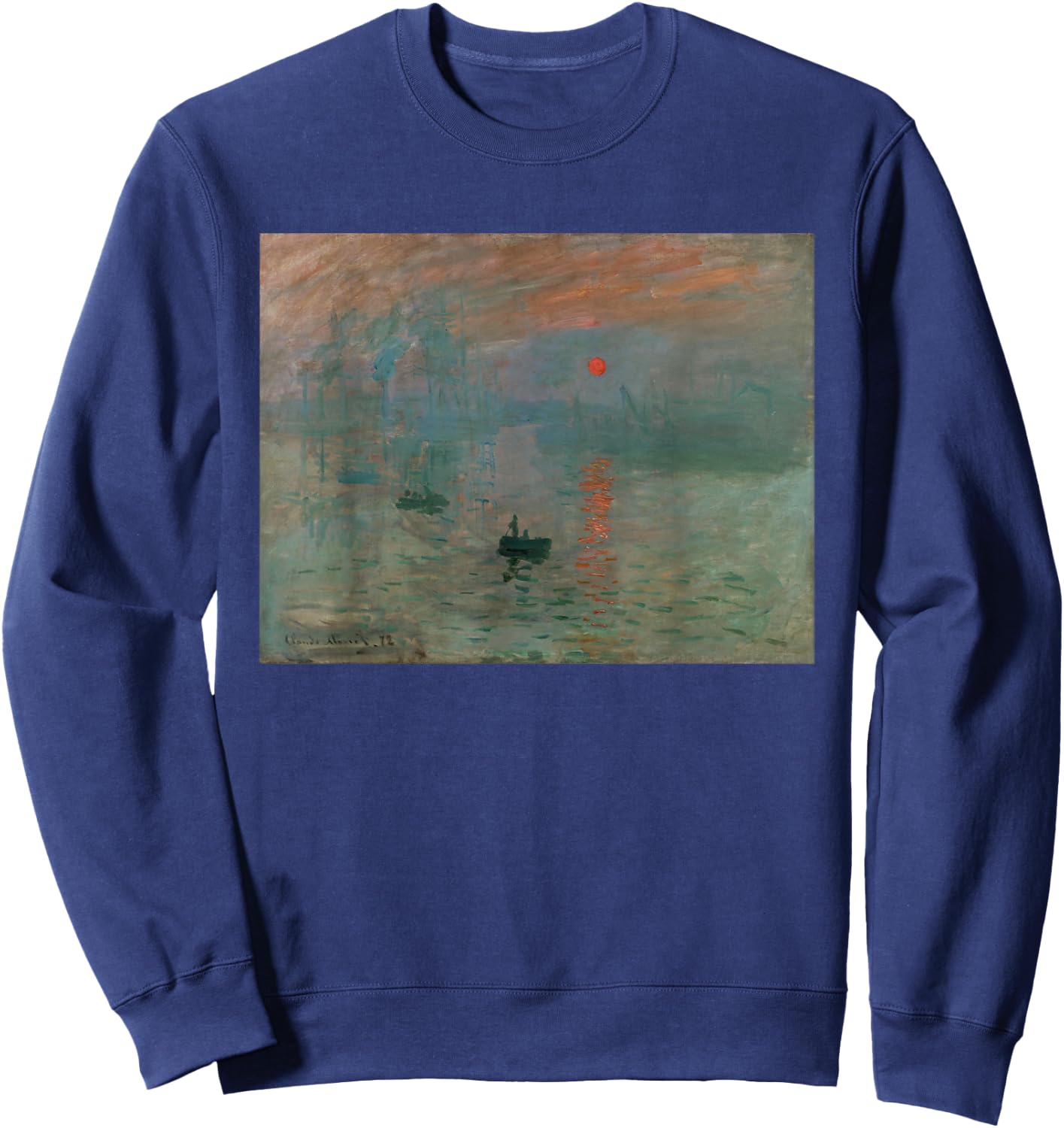 Monet's Impression | Sunrise Art Sweatshirt - Sweatshirt | Navy