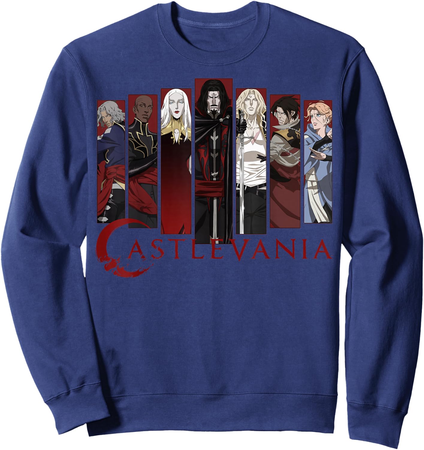 Netflix Castlevania Character Panels Sweatshirt - Sweatshirt | Navy
