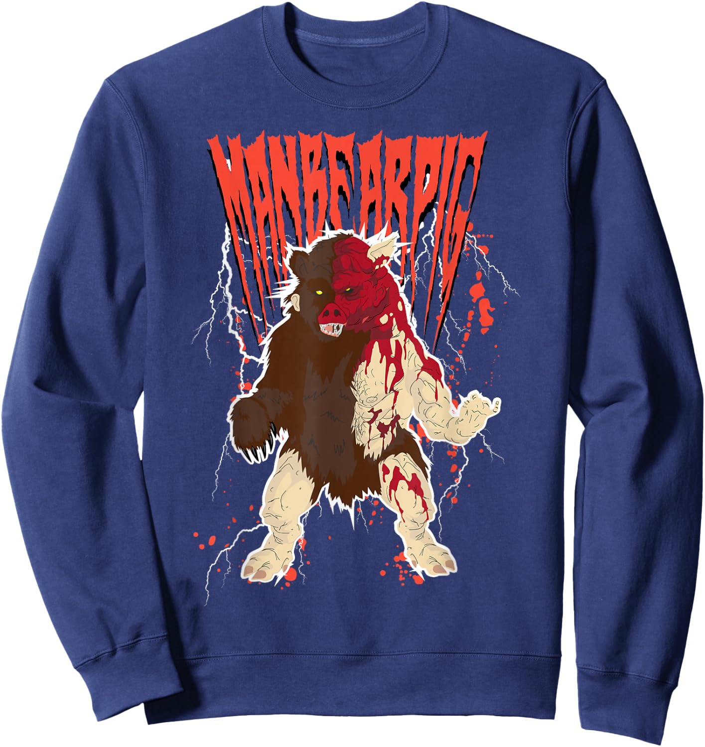 South Park Man Bear Pig Sweatshirt - Sweatshirt | Navy