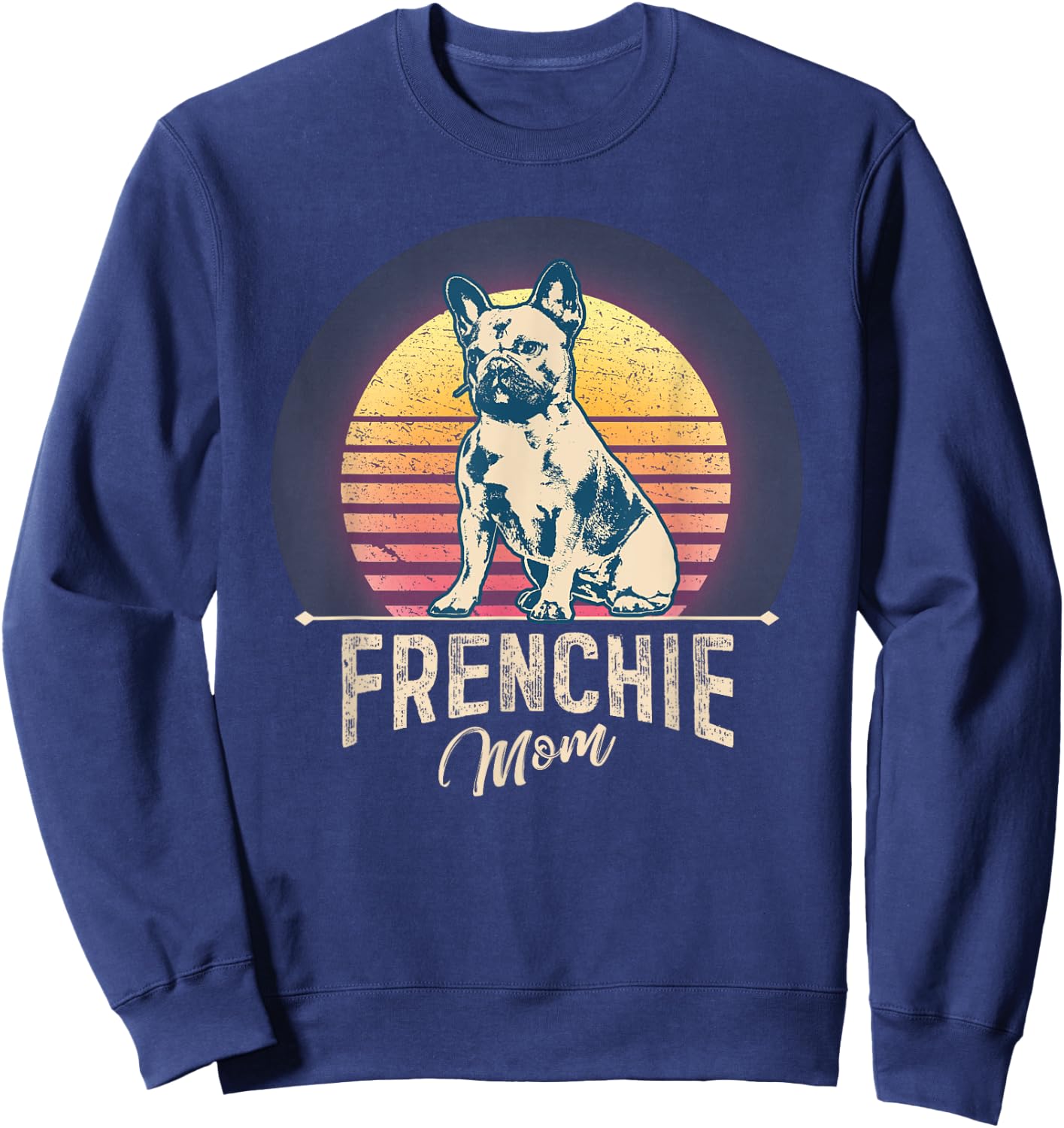 French Bulldog Frenchie Dog Sweatshirt - Sweatshirt | Navy