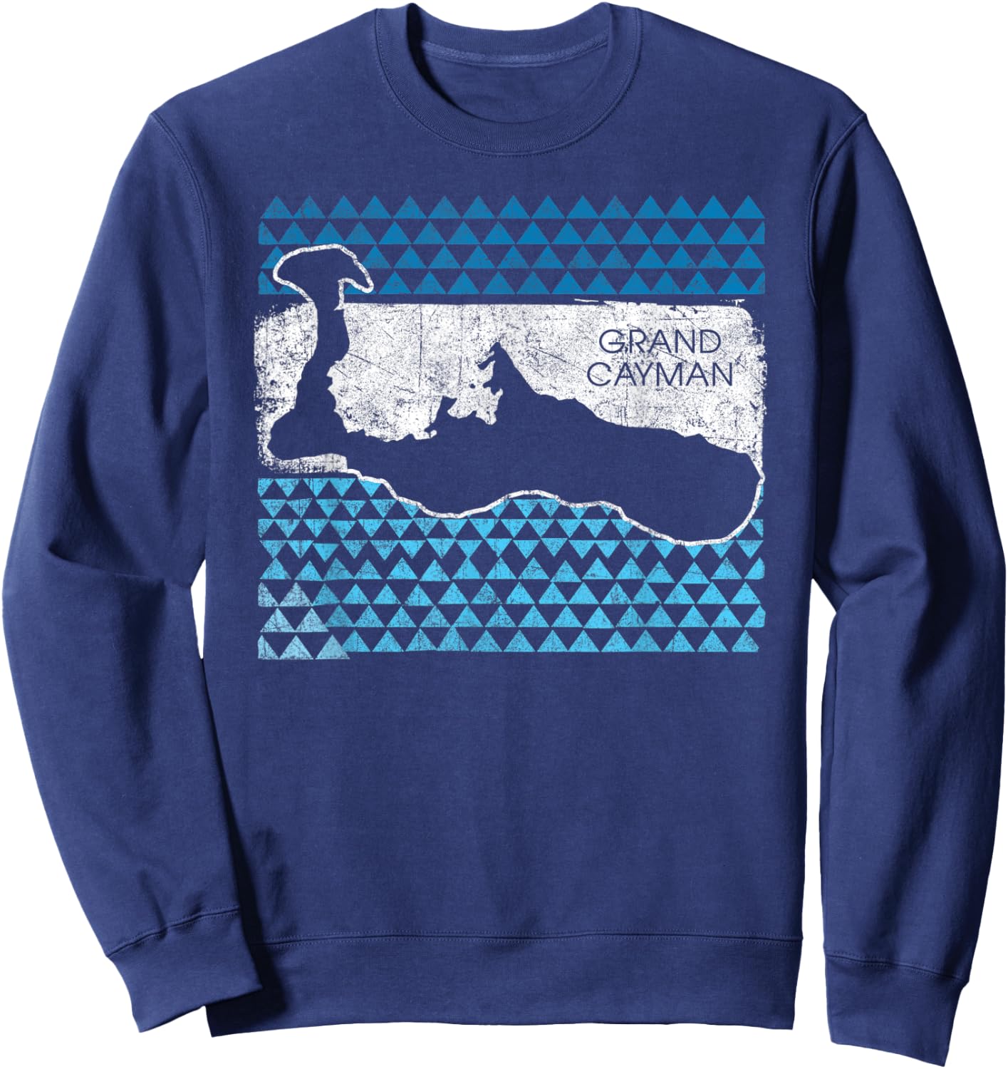 Retro Grand Cayman Islands Beach Cruise Vacation Souvenir Sweatshirt - Sweatshirt | Navy