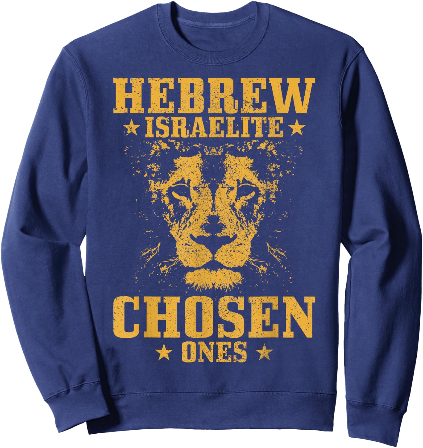 Israelite Hebrew Lion of Judah Sweatshirt - Sweatshirt | Navy
