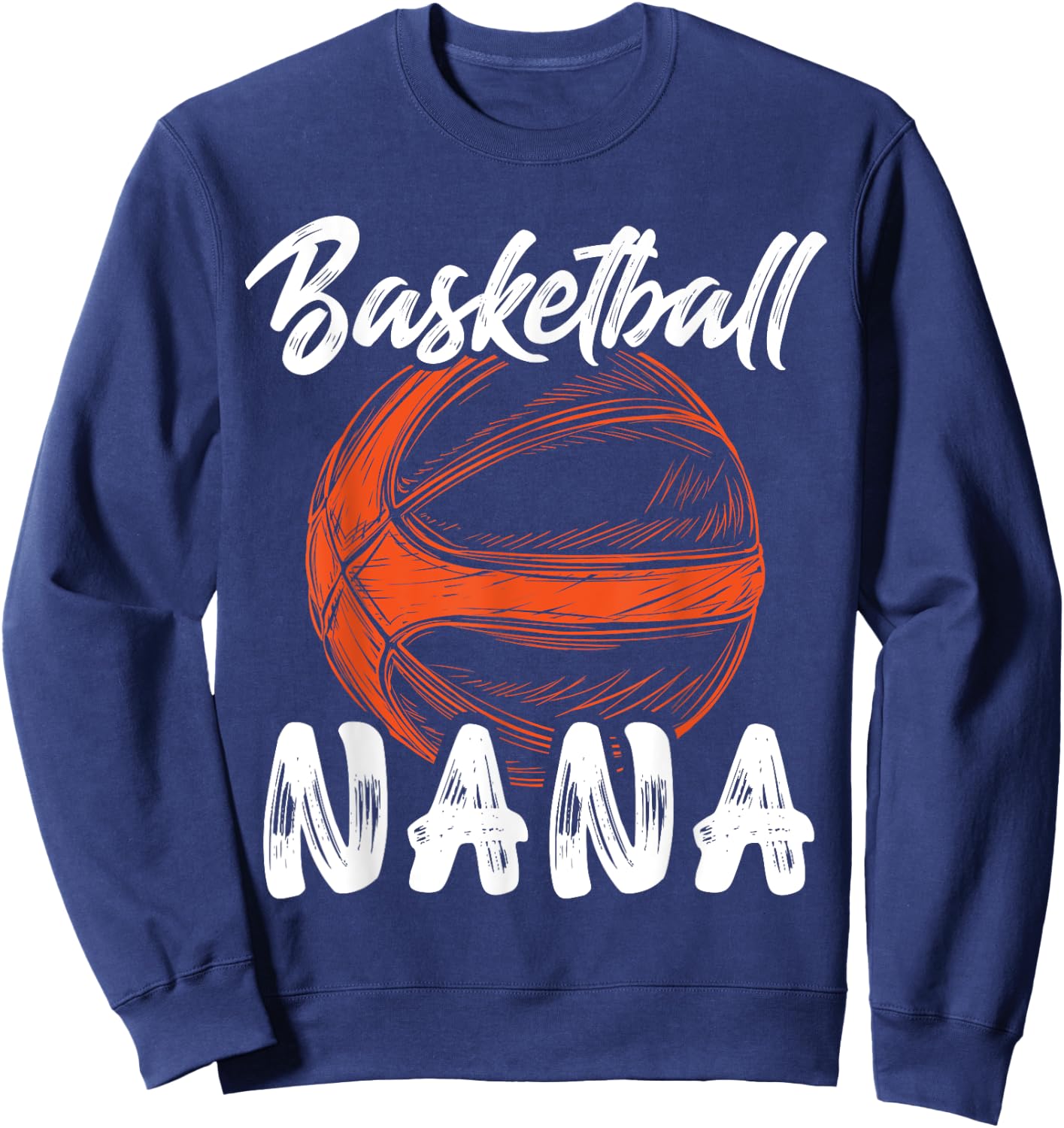 Basketball Nana Women Family Matching Basketball Ballers Sweatshirt - Sweatshirt | Navy
