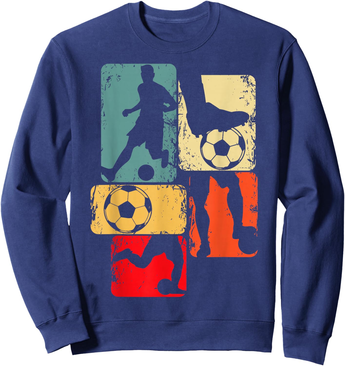 Soccer Player Boys Kids Youth Men Sweatshirt - Sweatshirt | Navy