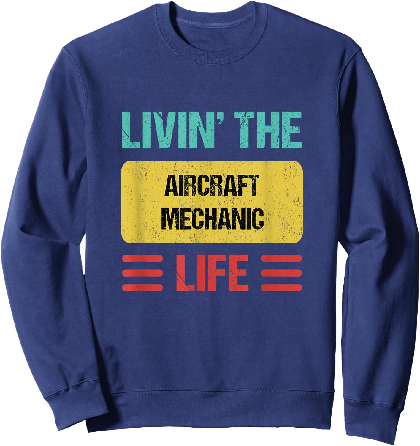 Aircraft Mechanic Sweatshirt - Sweatshirt | Navy