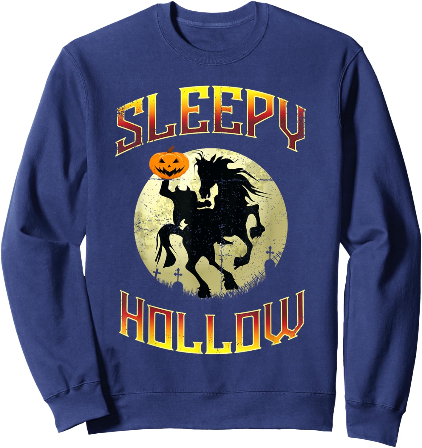 Legend of Headless Horsemen or Sleepy Hollow Halloween Sweatshirt - Sweatshirt | Navy