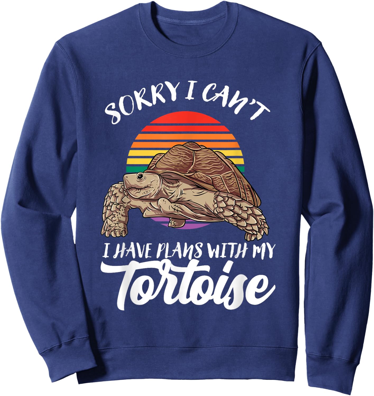 Sulcata Tortoise Gift - I Love My African Spurred Tortoise Sweatshirt - Sweatshirt | Navy