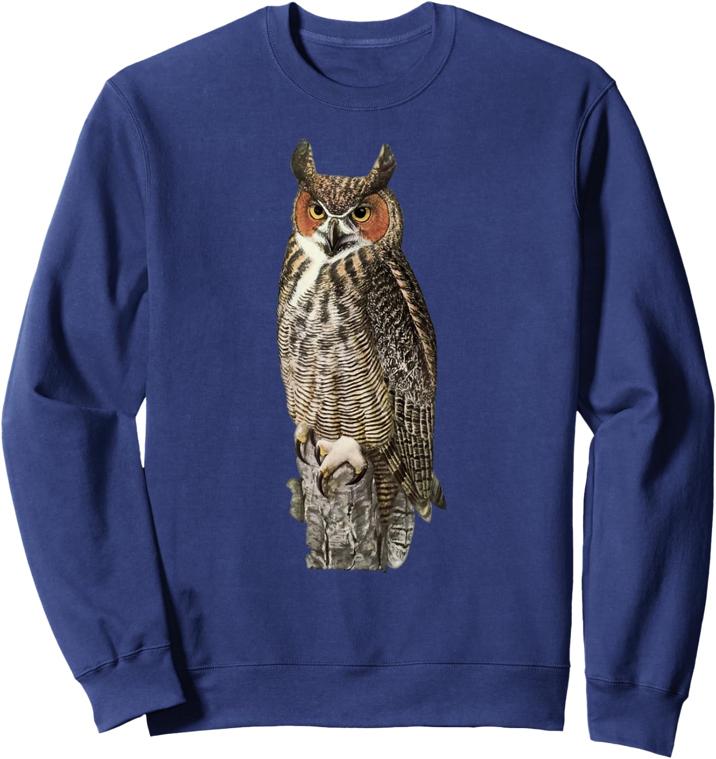 Great Horned Owl Sweatshirt - Sweatshirt | Navy
