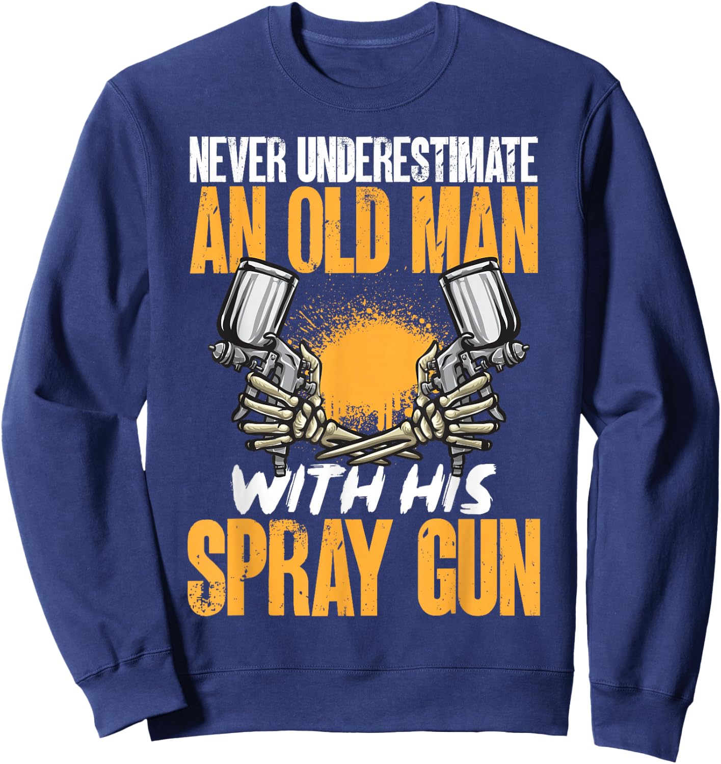 Auto Body Painter Spray Gun Automotive Car Painter Sweatshirt - Sweatshirt | Navy