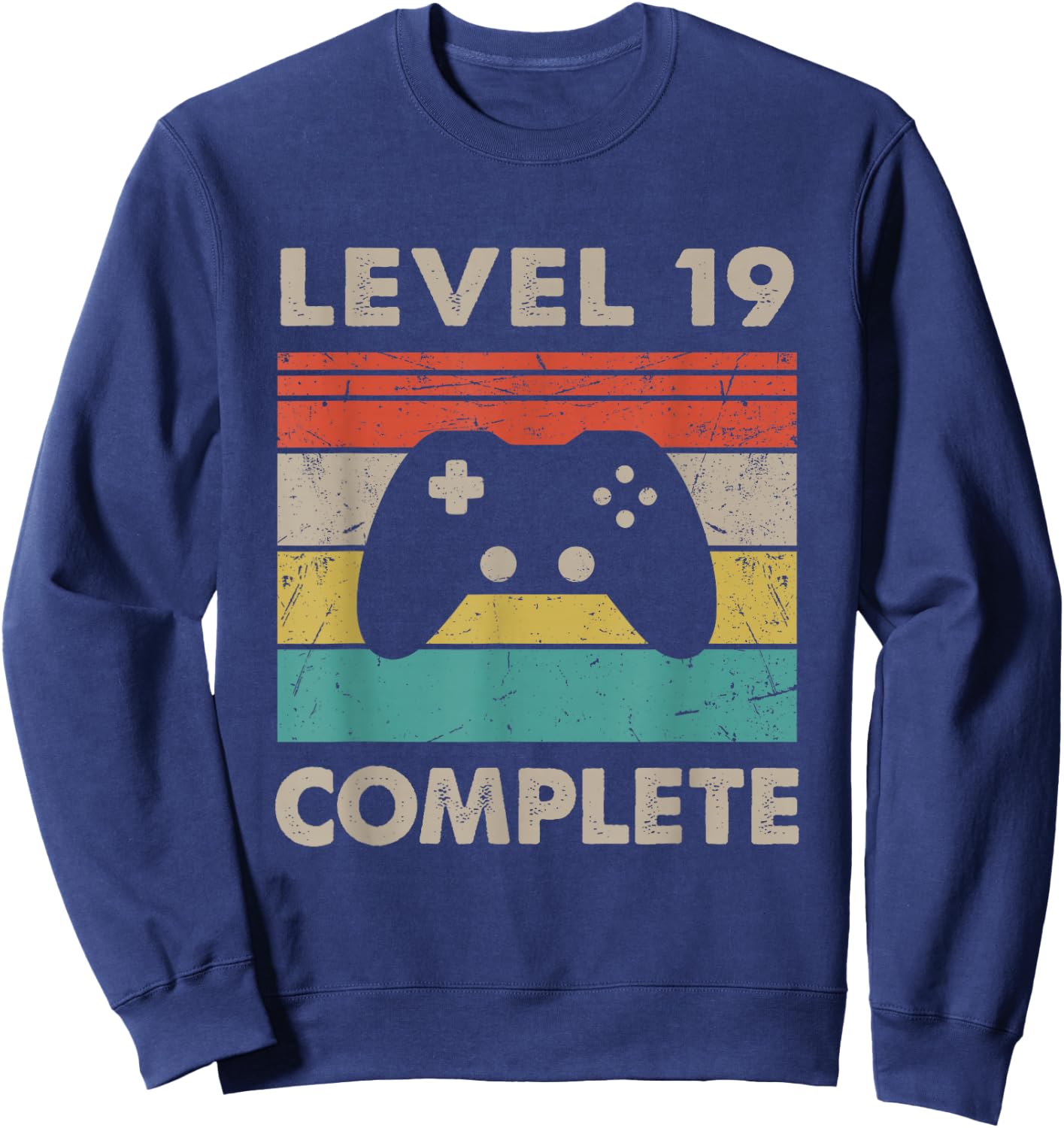 Level 19 Complete - 19th Wedding Anniversary & Her Sweatshirt - Sweatshirt | Navy