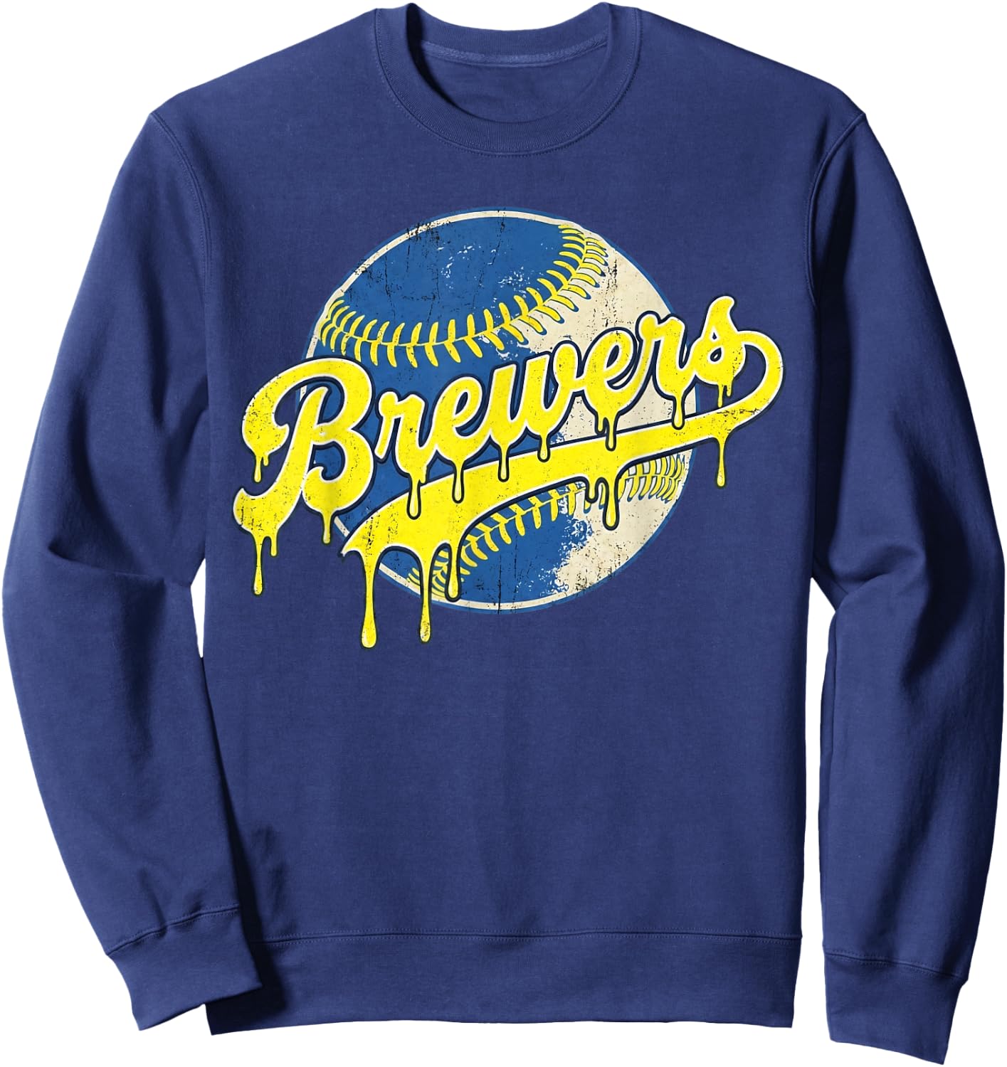 Retro Brewers Drip Vintage Gift Women Boys Girls Sweatshirt - Sweatshirt | Navy